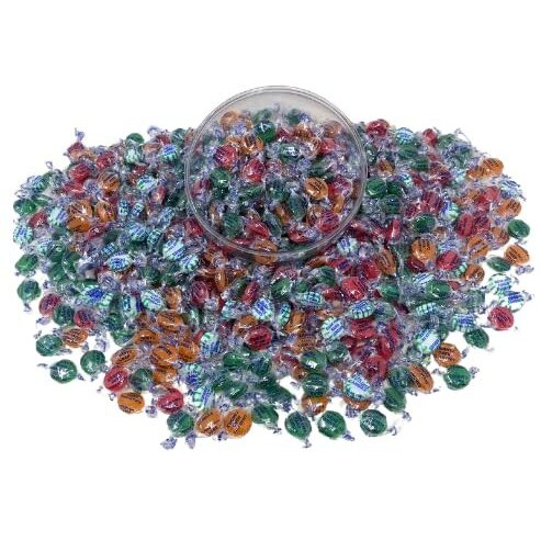 Sugar Free Assortment Hostess Deluxe Fruit Mix Hard Candies -1Lb Bag Individually Wrapped Keto And Diabetic Friendly Gourmet Nostalgic Flavored Hard Candy Discs (16Oz)