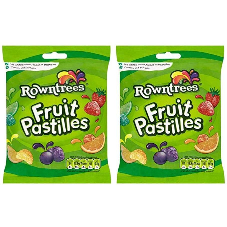 Rowntrees Fruit Pastilles Bag 143G (Pack Of 2)