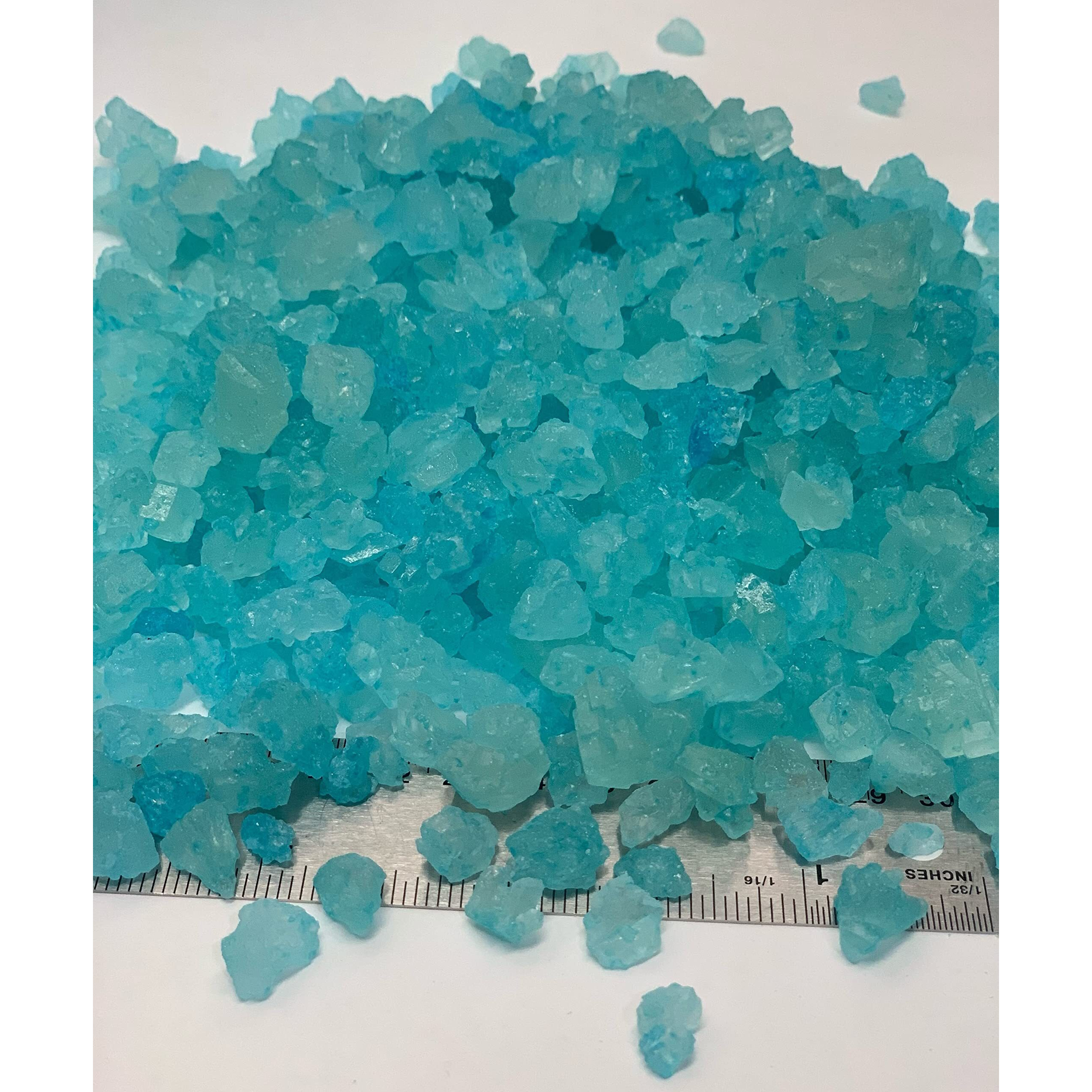 Sweetglob Old Fashioned Large Rock Sugar Candy Gems, Lump Sugar Rock Crystals (Cotton Candy, 1 Pound)