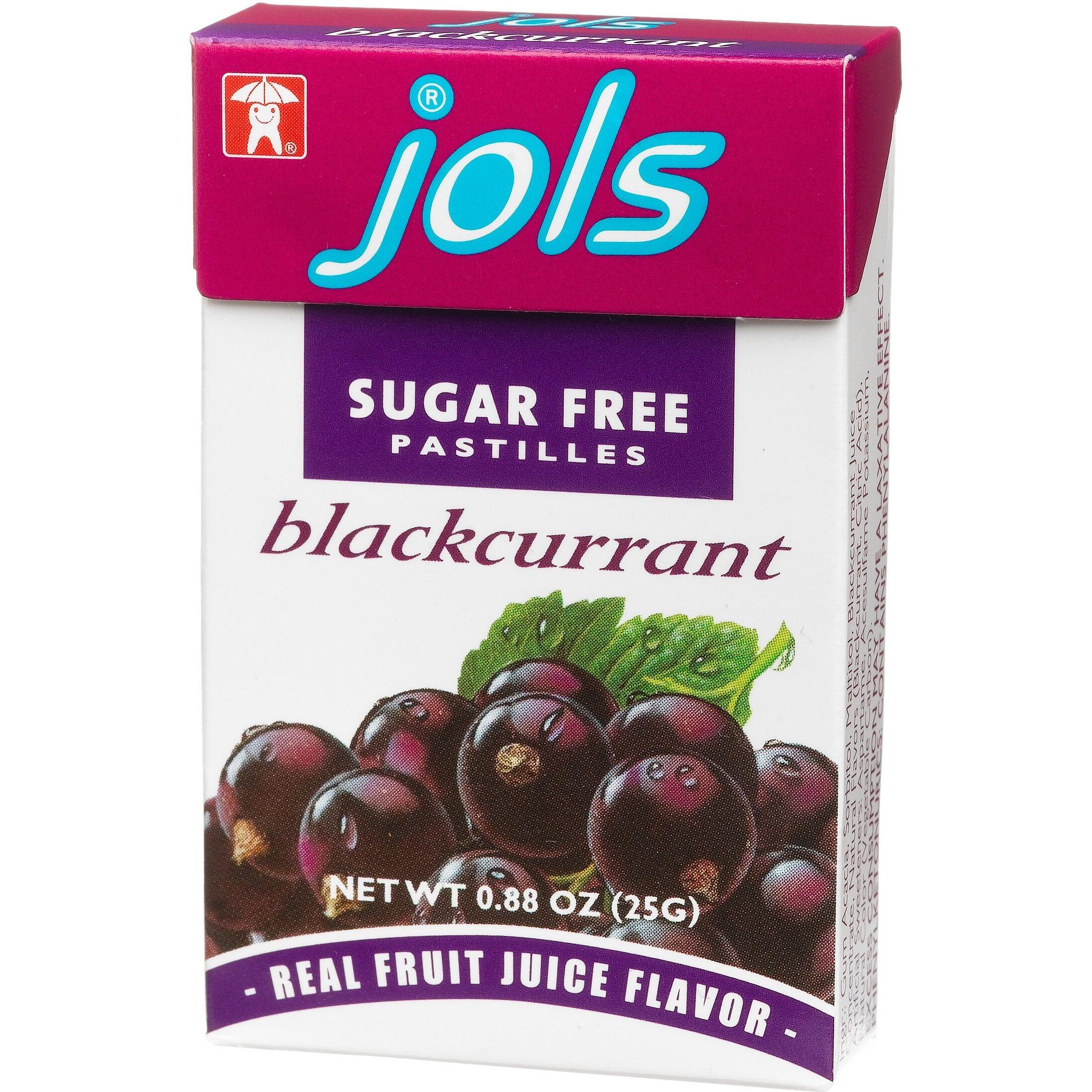 Jols Sugar Free Pastilles, Black Currant, 0.88-Ounce Boxes (Pack Of 12)