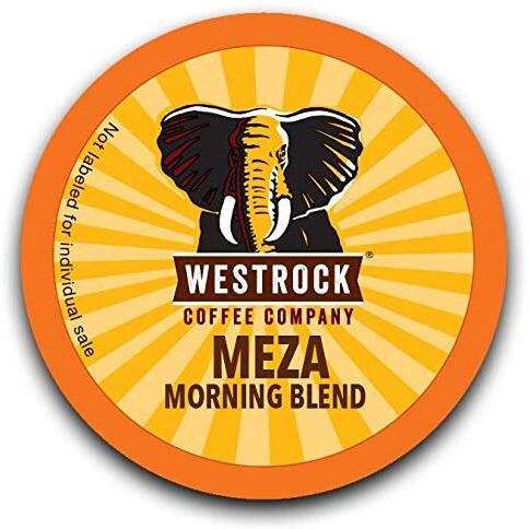 Westrock Coffee Company, Meza Morning Blend, Single Serve Coffee Cup, Medium Roast, 80 Count