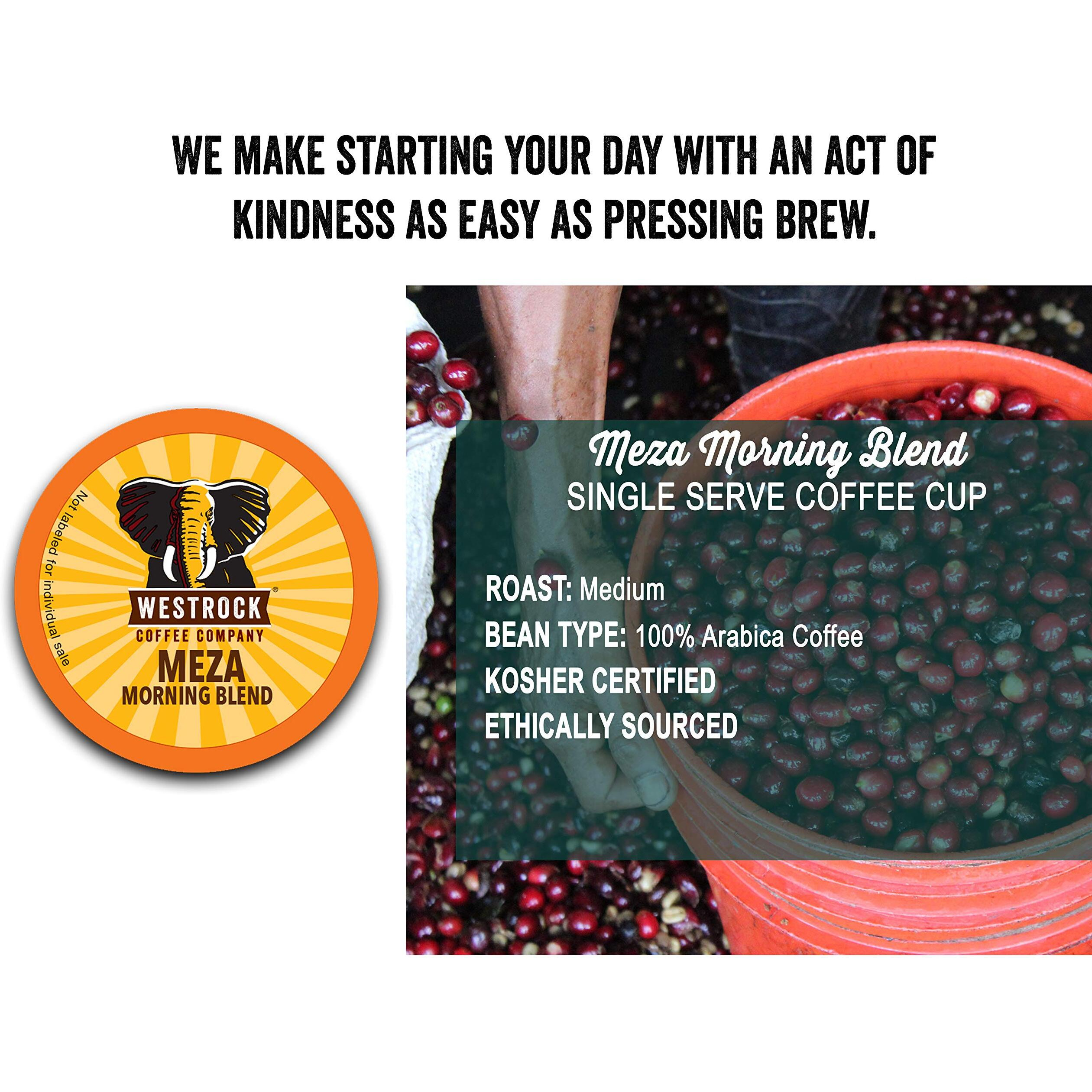 Westrock Coffee Company, Meza Morning Blend, Single Serve Coffee Cup, Medium Roast, 80 Count