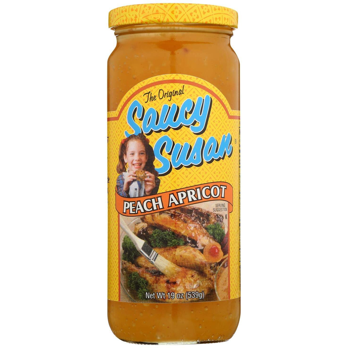 Saucy Susan Sauce Peach Apricot Original, 19 Oz