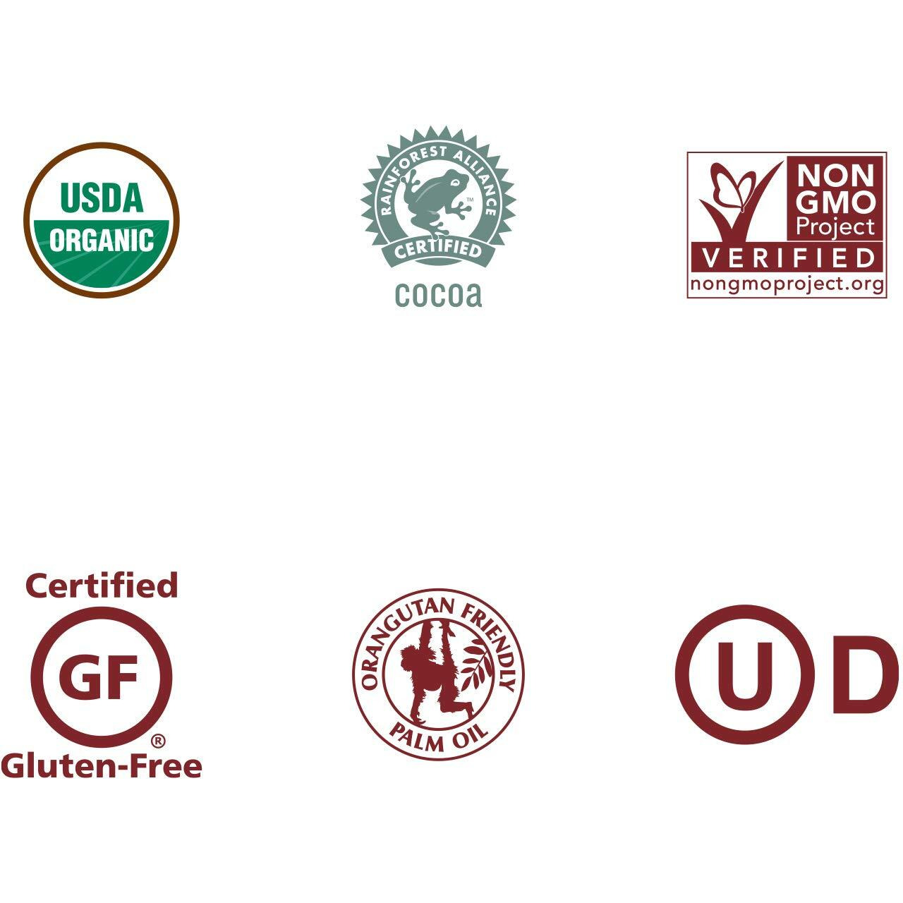 Justin's Organic Mini Milk Chocolate Peanut Butter Cups, Rainforest Alliance Certified Cocoa, Gluten-Free, Responsibly Sourced, 6 Stand-Up Bags (4.7 Ounce Each)