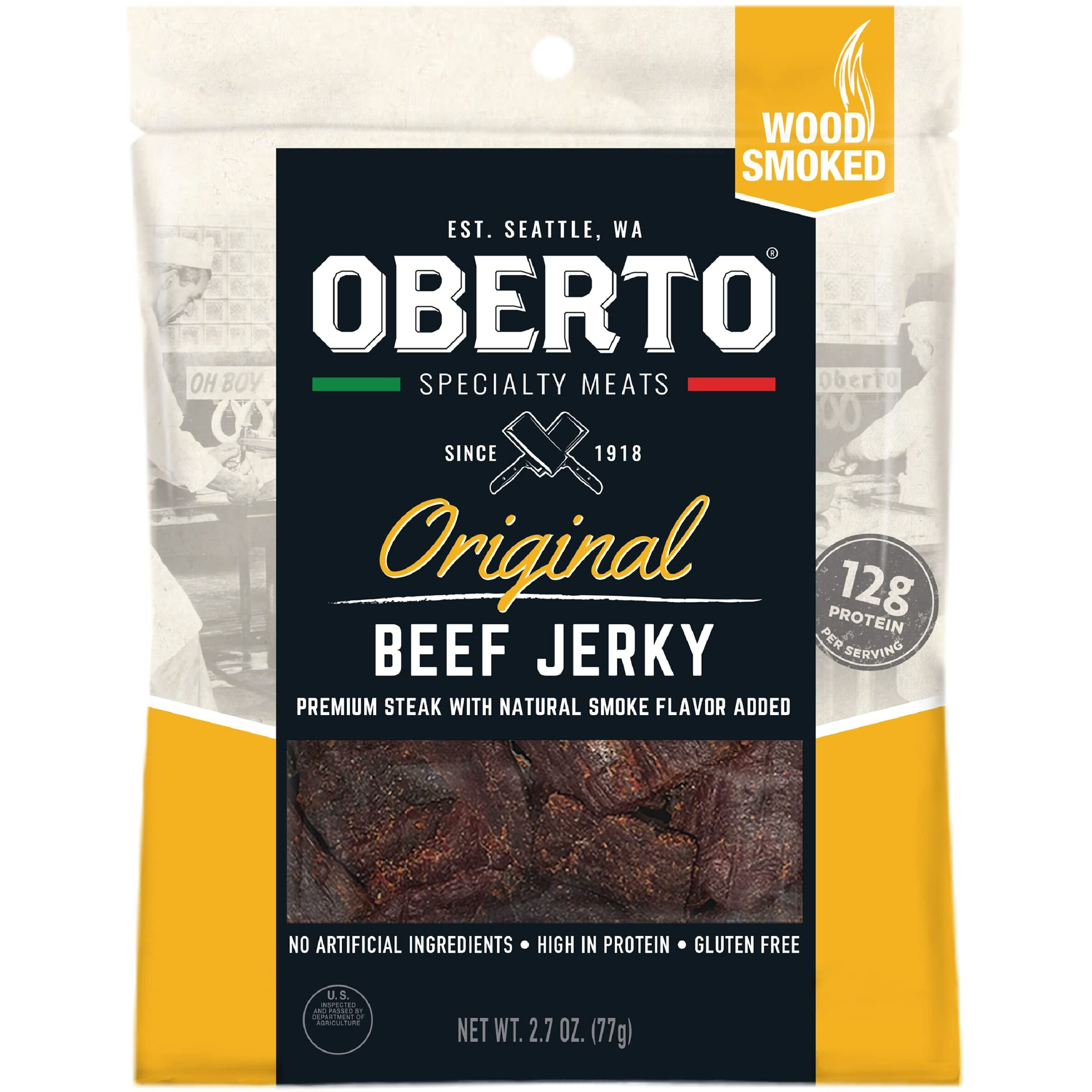 Oberto Specialty Meats Original Beef Jerky, 2.7 Ounce (Pack Of 8)