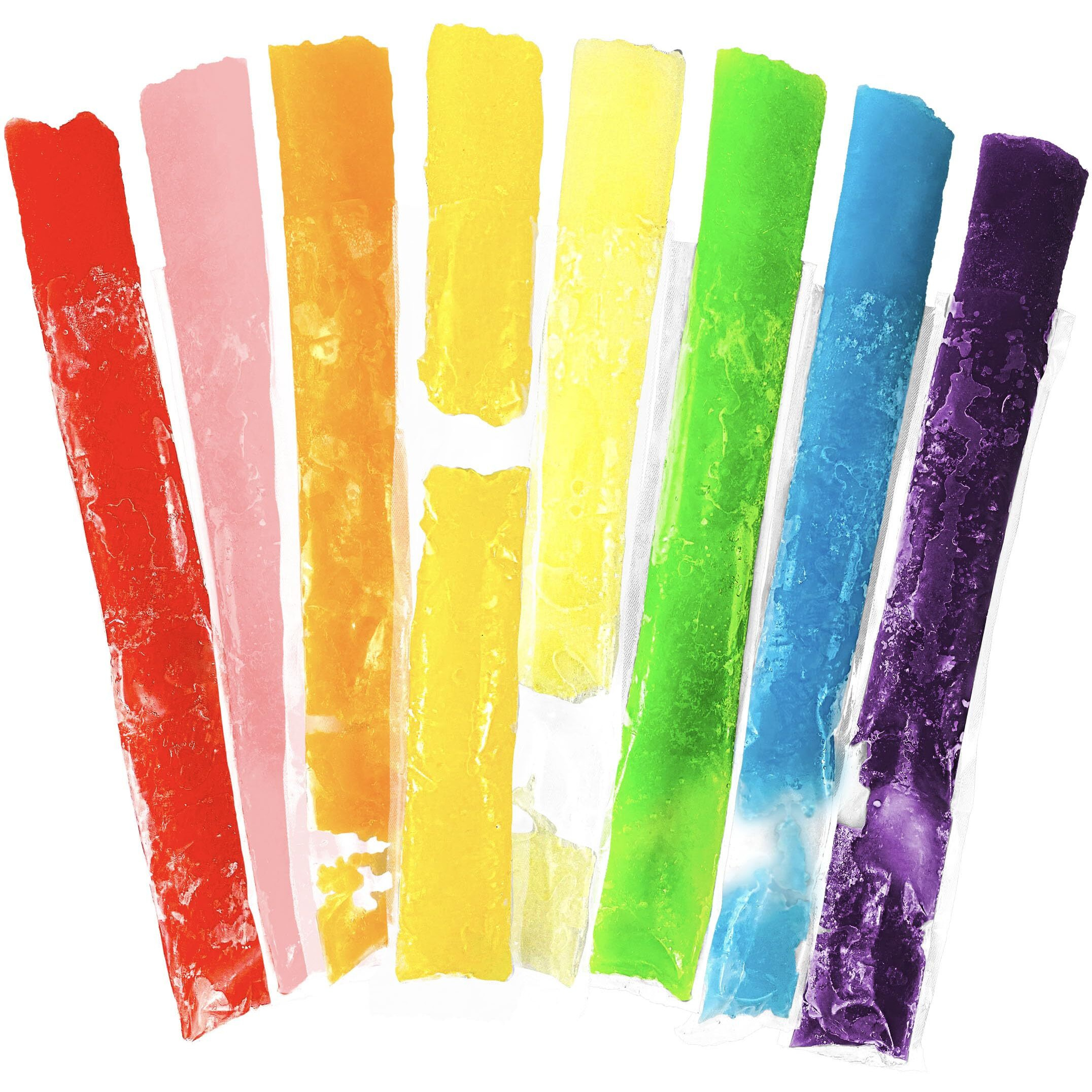 Funpops Frozen Ice Pops, 36-Fruit Flavored Freeze Pops, Frozen Summer Snack For All Ages, Low Calorie