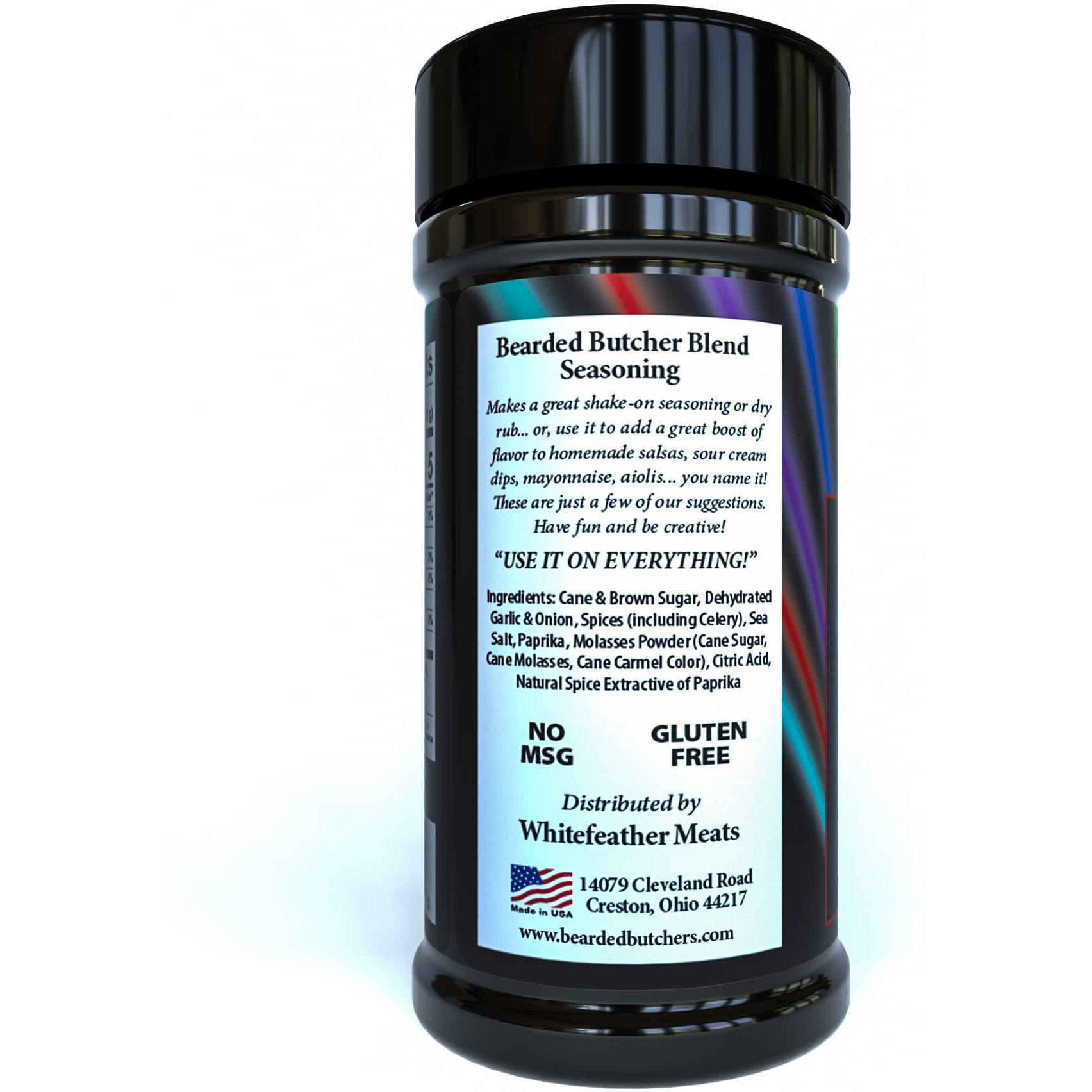 Bearded Butcher Blend Hollywood Seasoning, 5.5 Oz - Sweet & Sultry With Pure Cane Sugar & Molasses, Ideal For Pork Butts, Pork Ribs, Pulled Pork, Brisket, Chicken, And More No Msg