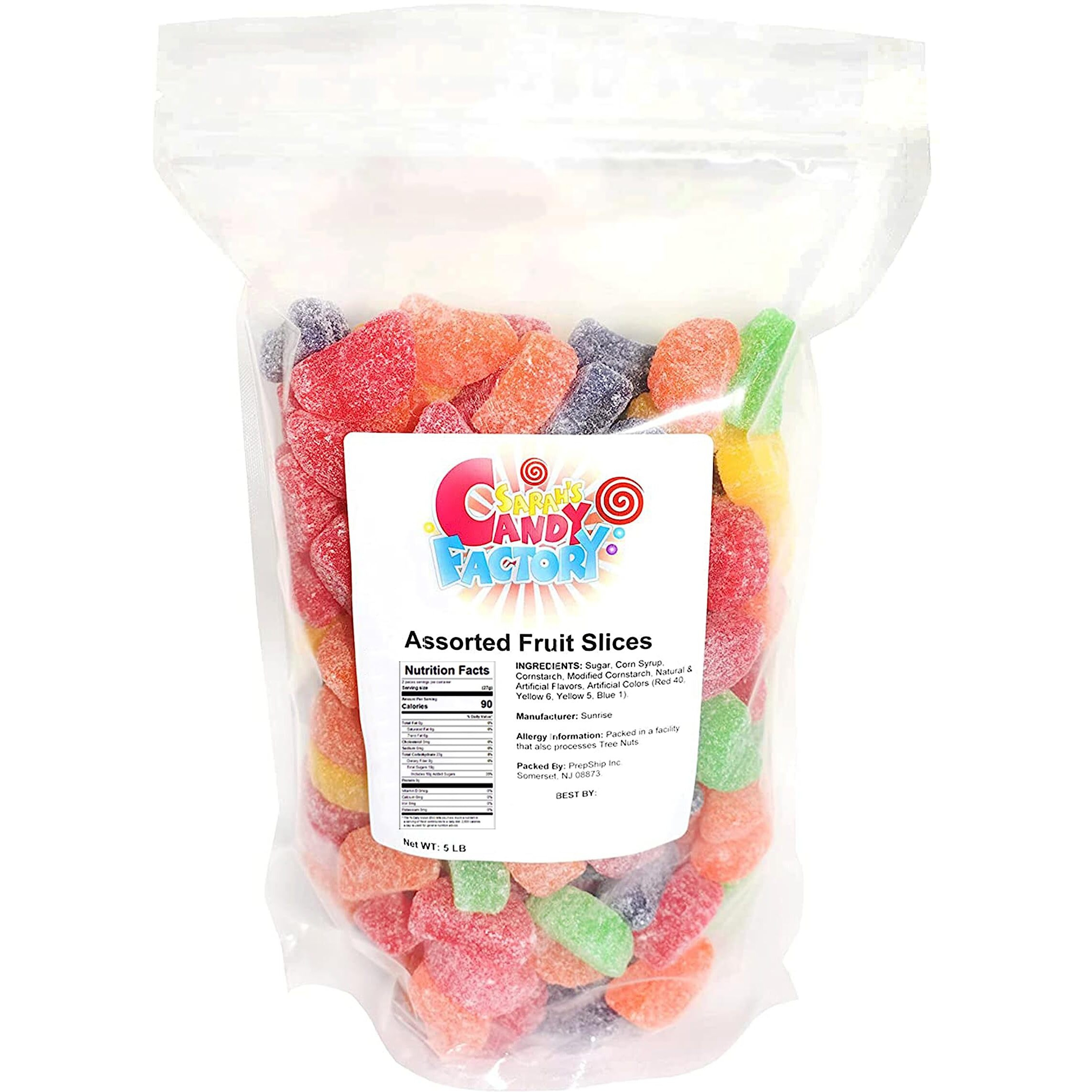 The Nutty Fruit House Fruit Slice Jelly Wedge Gummy Candy (Assorted, 5 Pound (Pack Of 1))