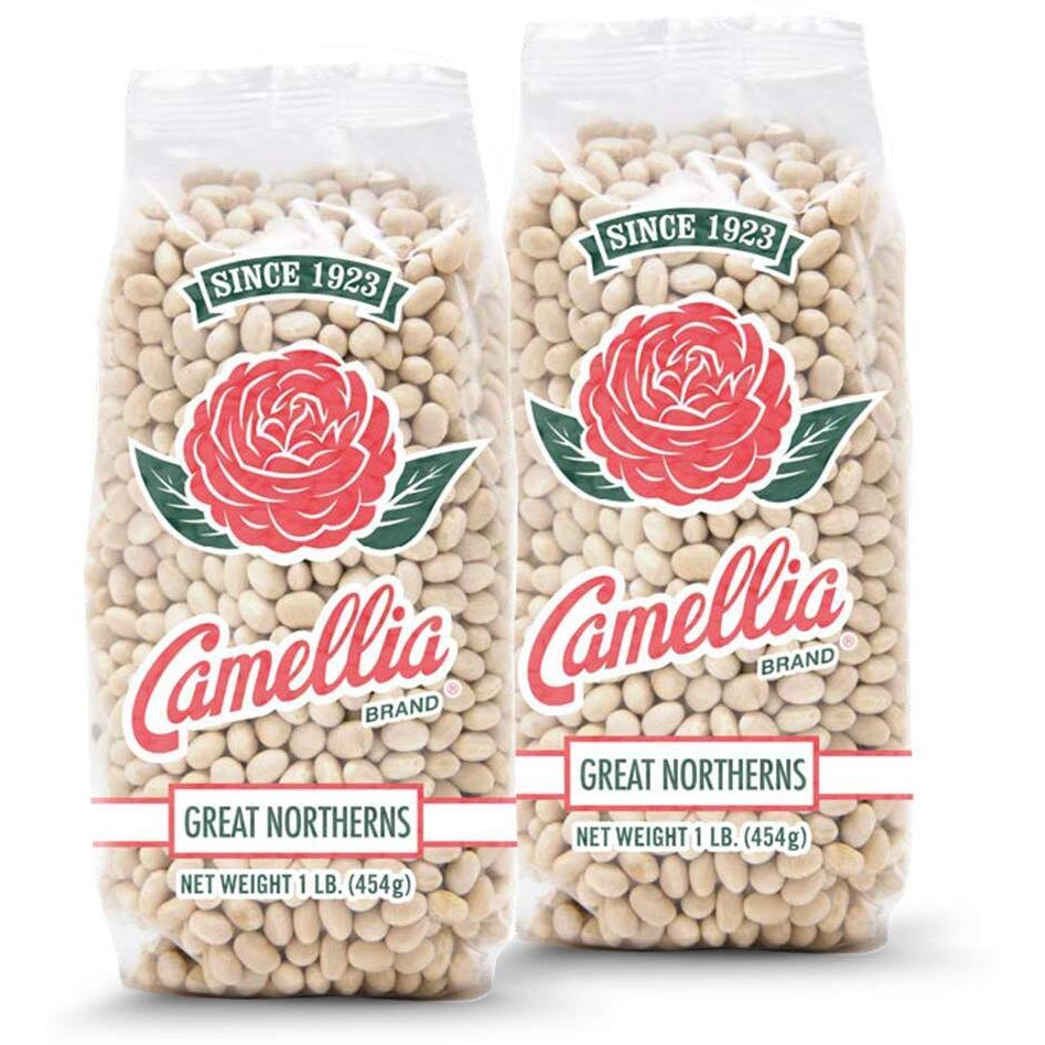 Camellia Brand Dried Great Northern Beans, 1 Pound (Pack Of 2)