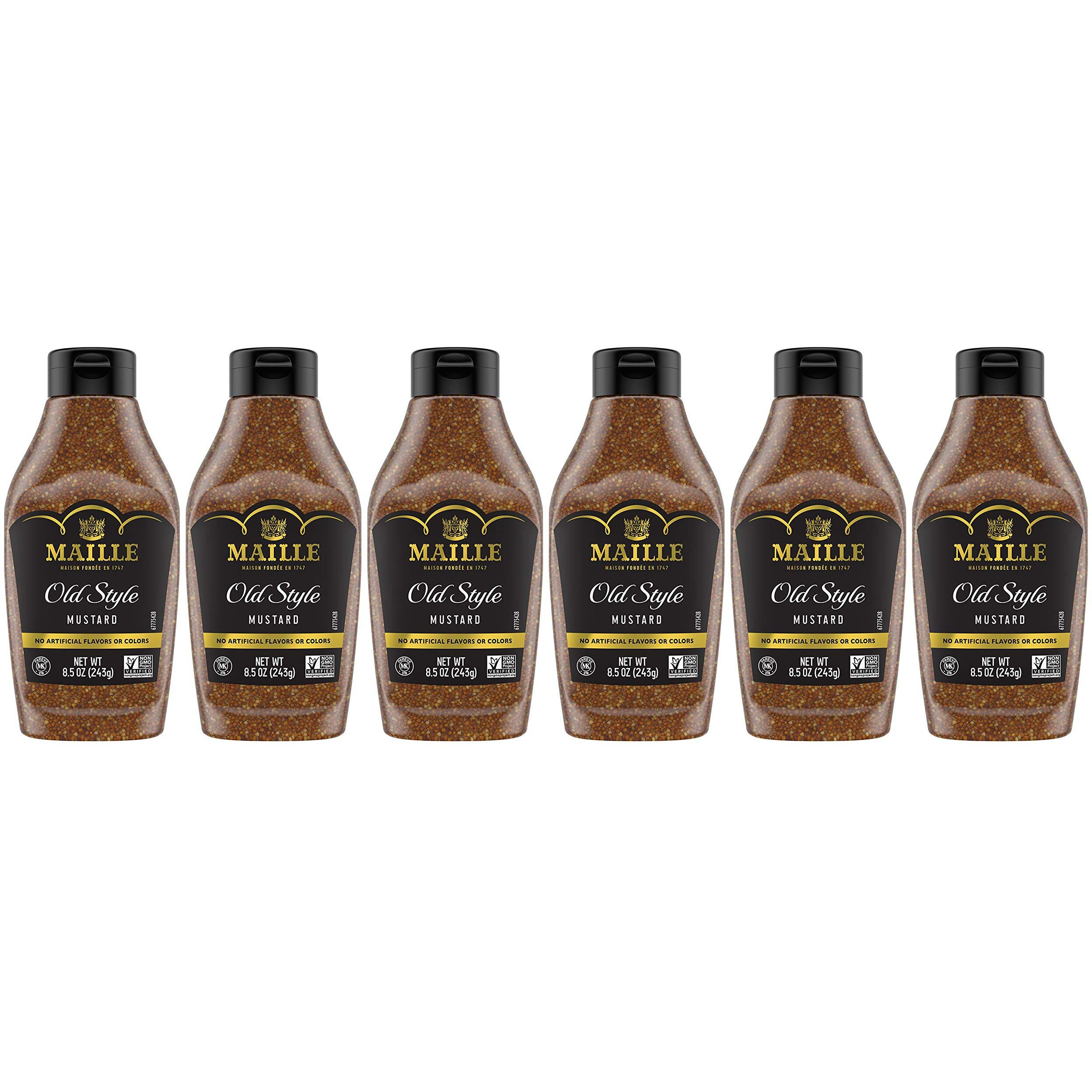 Maille Mustard Old Style Squeeze 8.5 Oz, Pack Of 6