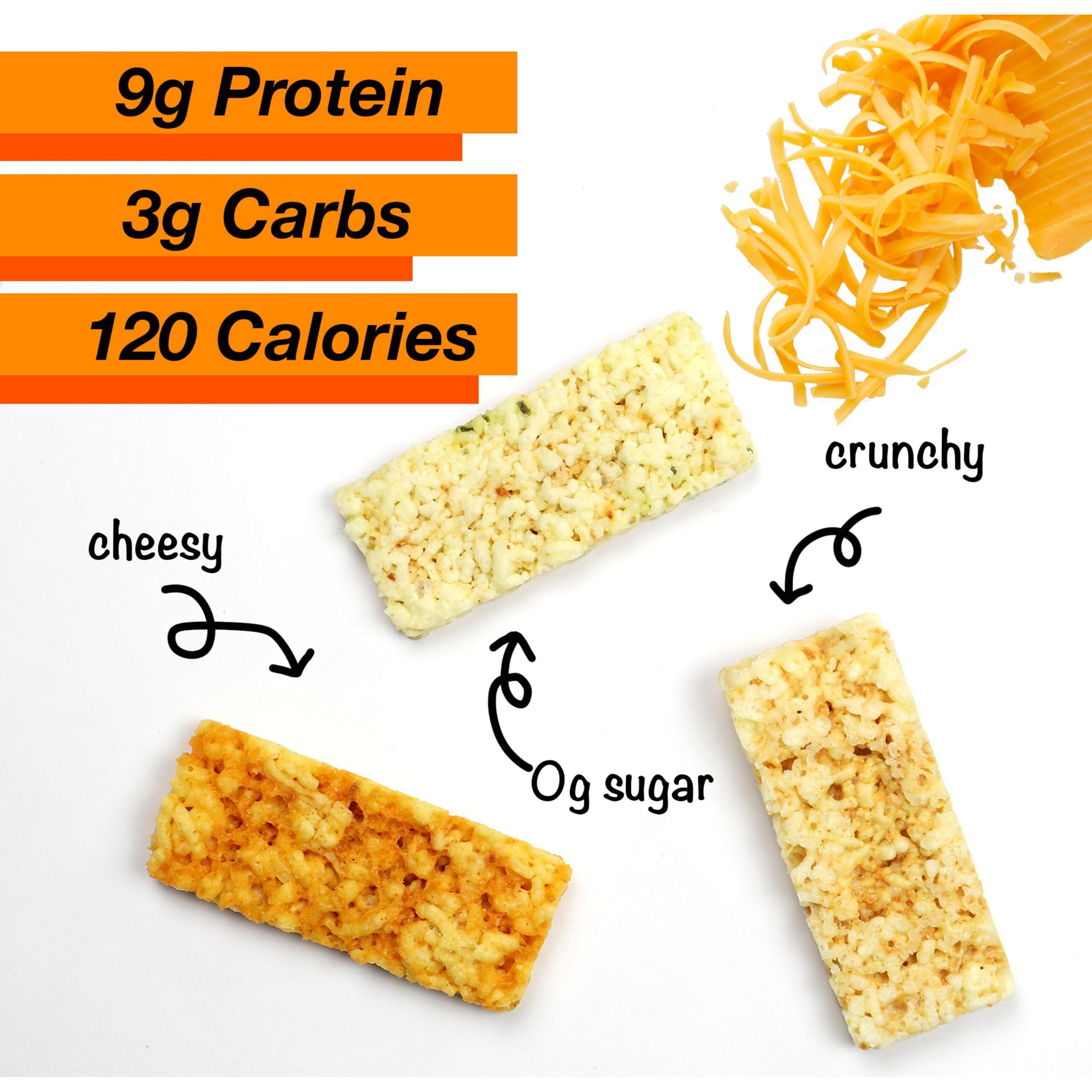 Just The Cheese Cheese Crisps | High Protein Baked Keto Snack | Made With 100% Real Cheese | Gluten Free | Low Carb Lifestyle | Cheese & Aged Cheddar Blend, 0.8 Ounces (Pack Of 10)