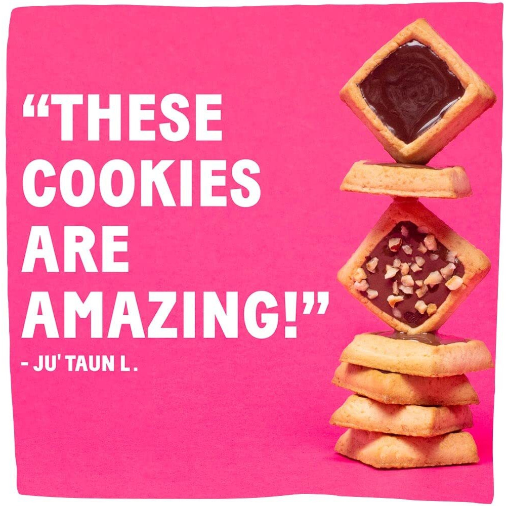 Michel Et Augustin Cookie Snack Bag, 3 Flavor Variety Pack, Dark Chocolate & Sea Salt + Milk Chocolate & Caramel + Milk Chocolate & Hazelnut, 15 Cookies Per Bag