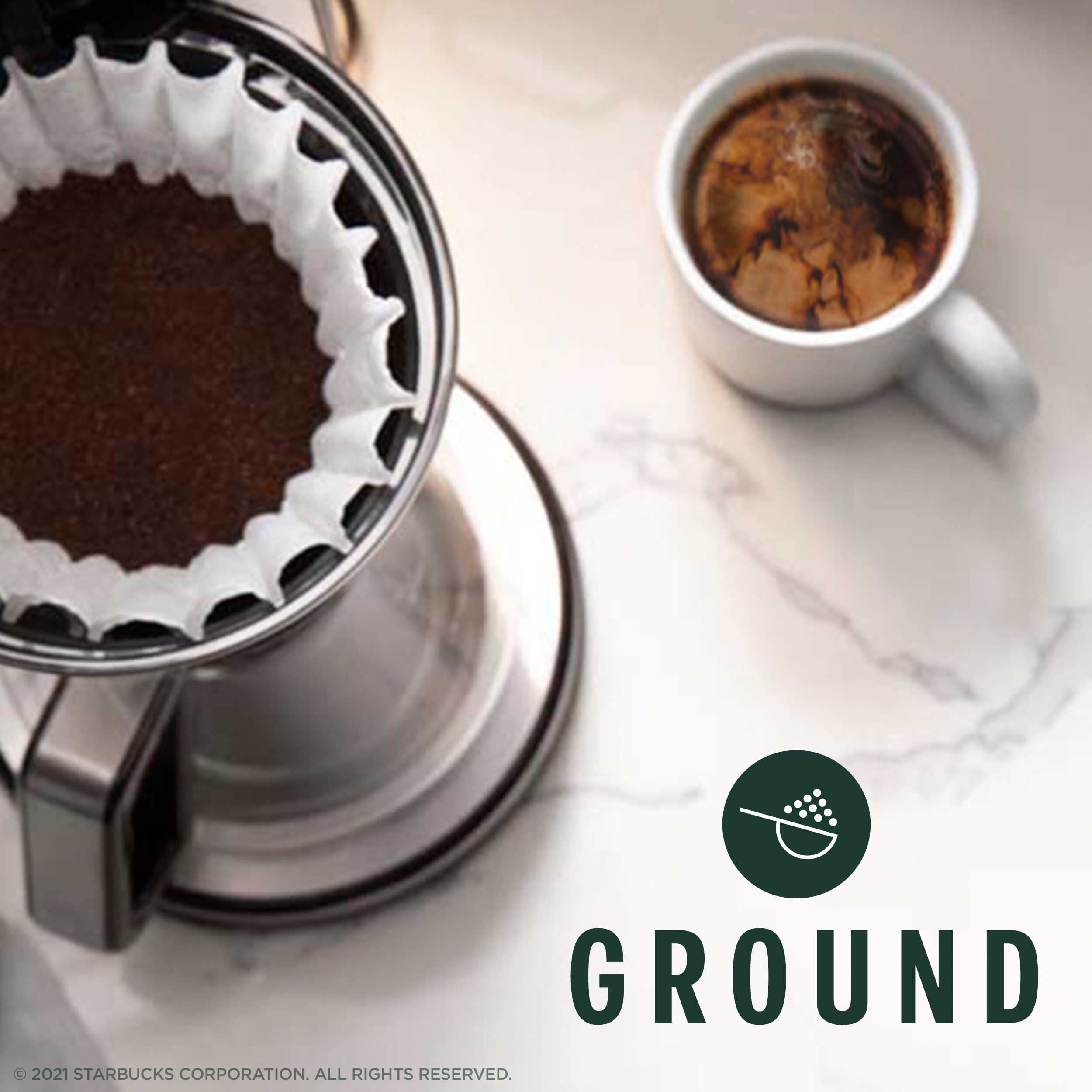 Starbucks Ground Coffee, Dark Roast Coffee, Caff Verona, 100% Arabica, 6 Bags (18 Oz Each)
