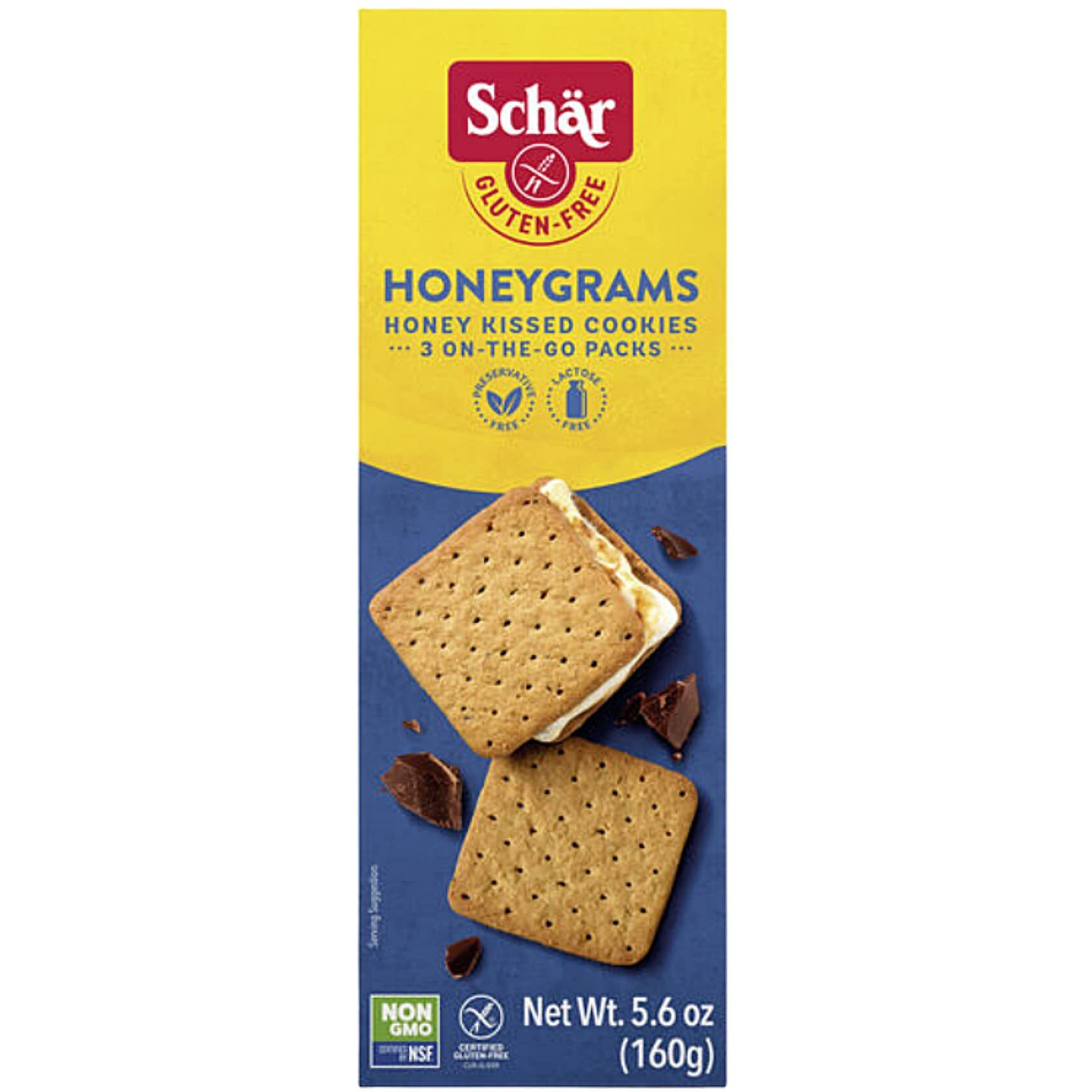 Schar - Honeygrams - Certified Gluten Free - No Gmo's, Lactose, Wheat Or Preservatives - (5.6 Oz) 2 Pack