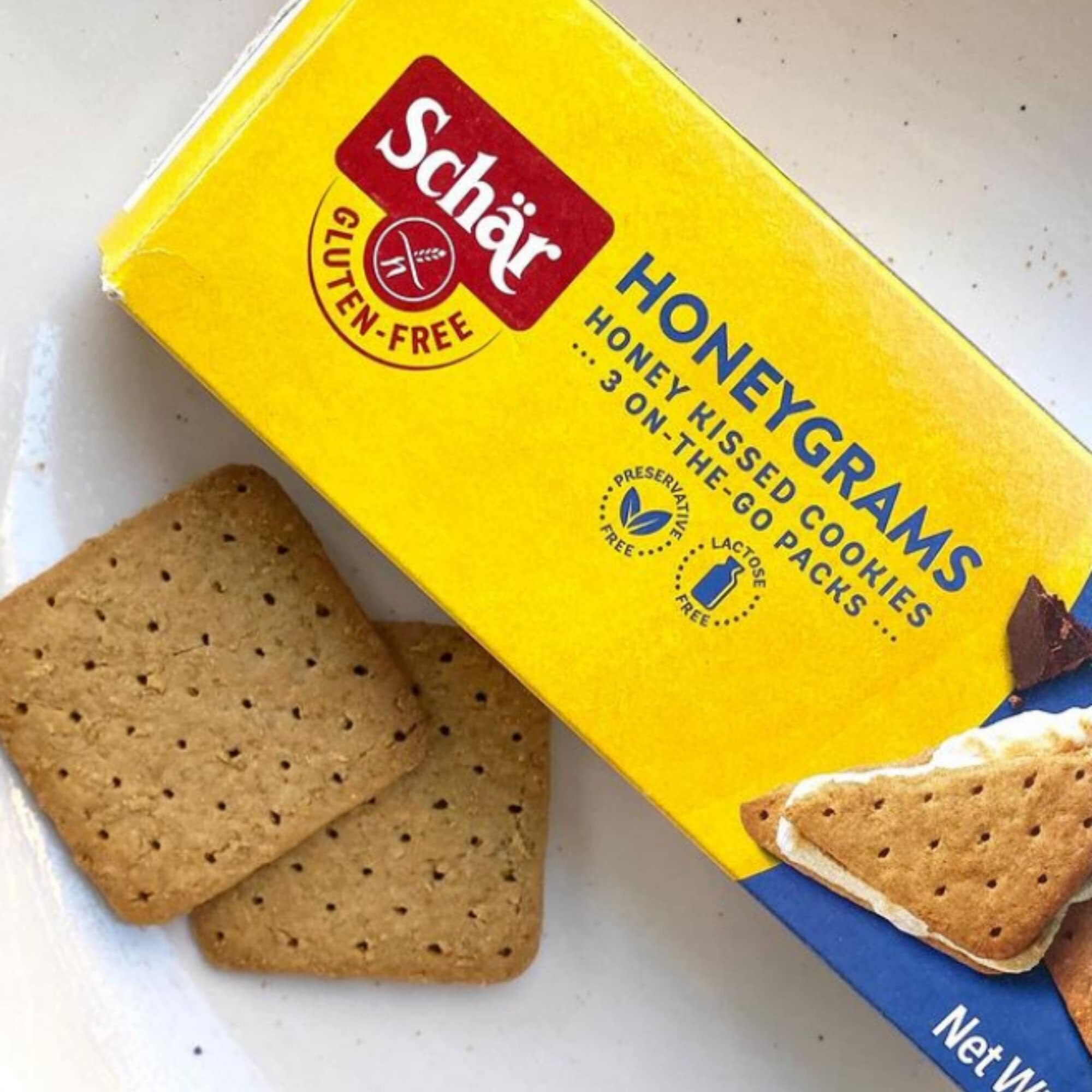 Schar - Honeygrams - Certified Gluten Free - No Gmo's, Lactose, Wheat Or Preservatives - (5.6 Oz) 2 Pack