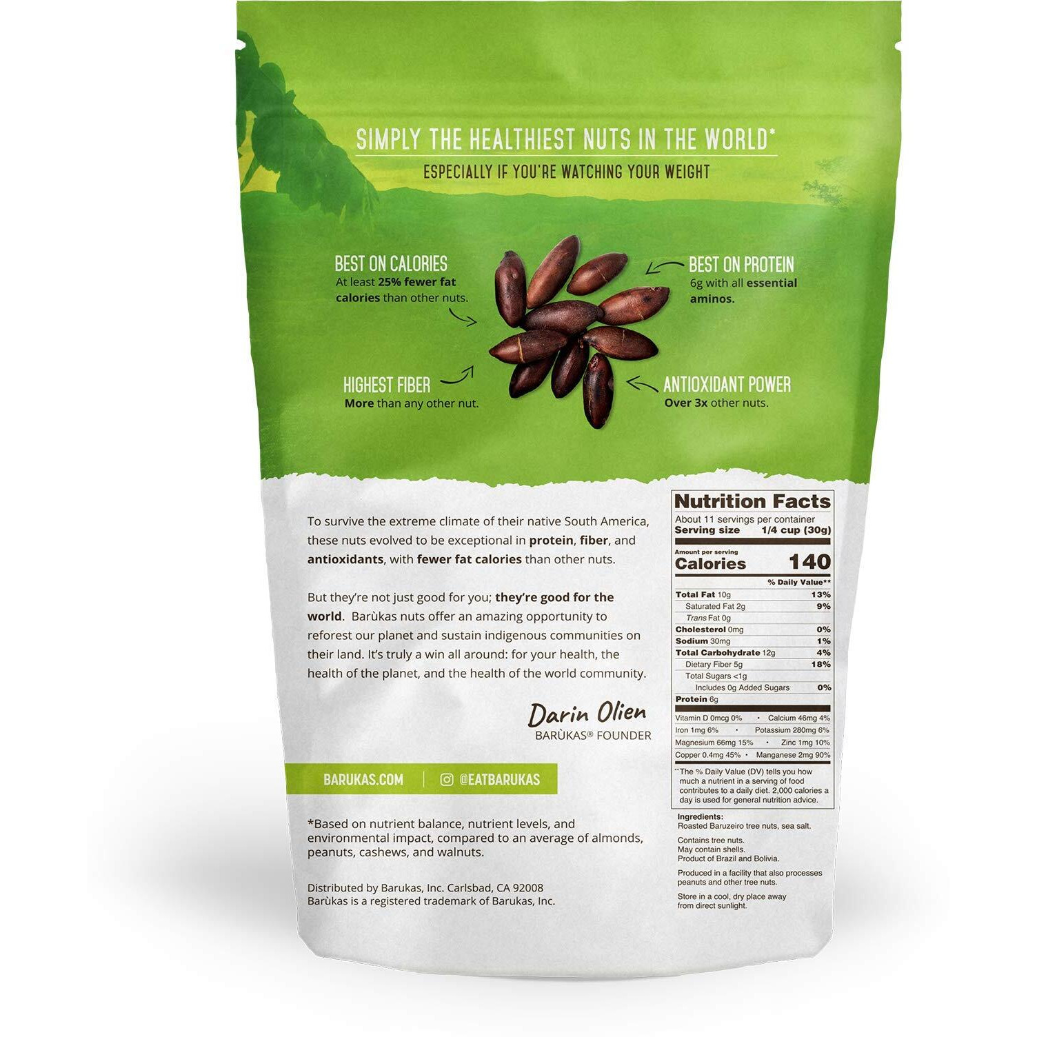 Barukas Salted Supernuts | Roasted And Salted To Perfection | Non-Gmo, Vegan, And Paleo Friendly | High Protein And Fiber Snack, 12 Oz