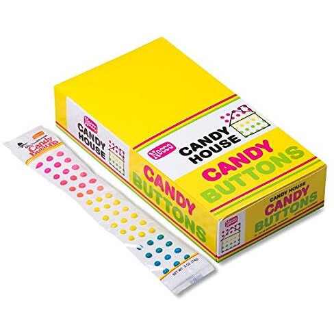 Candy Buttons By Necco Twenty Four 2-Strip Packs (48 Strips)