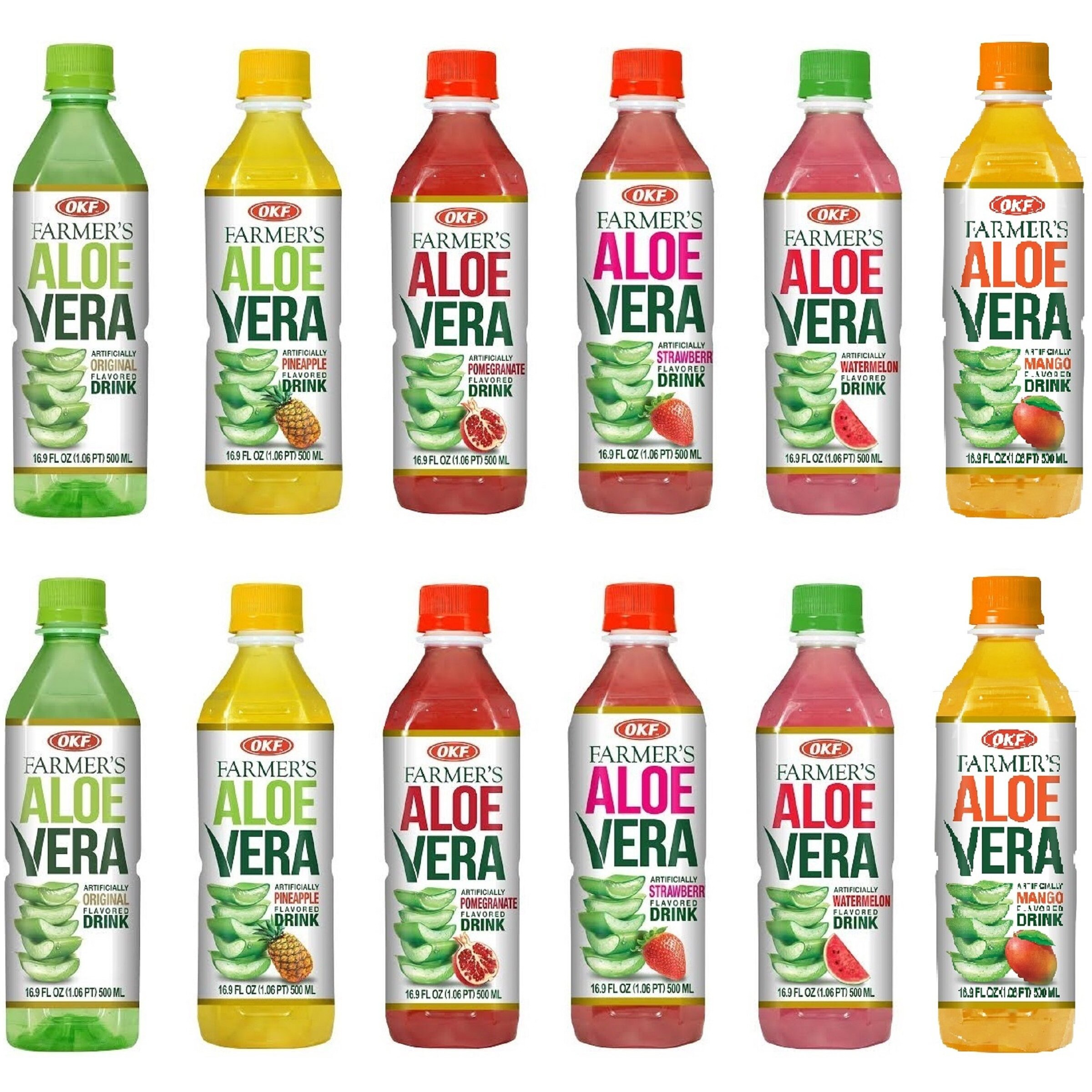 Okf Farmers Aloe (6 Flavor Variety Pack, 12 Pack)