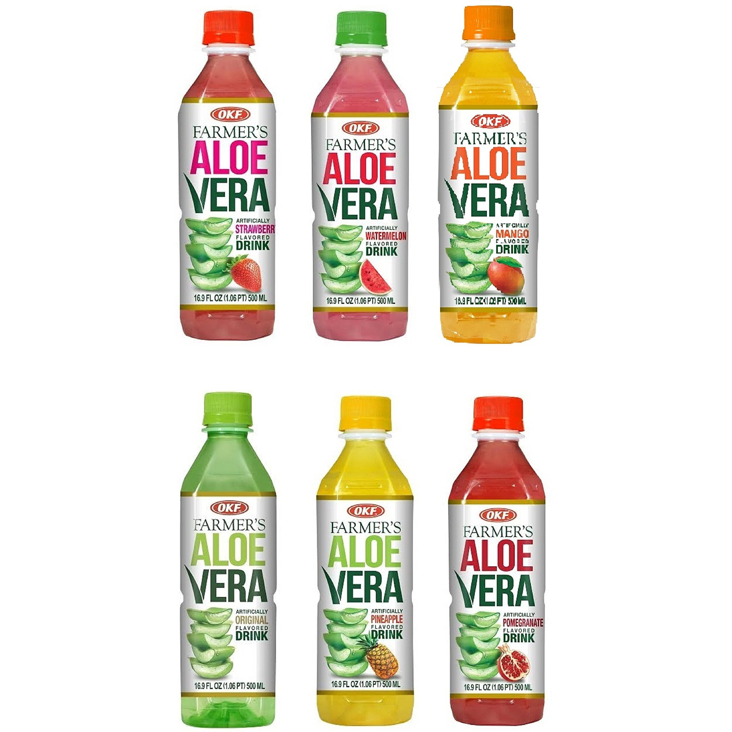 Okf Farmers Aloe (6 Flavor Variety Pack, 12 Pack)