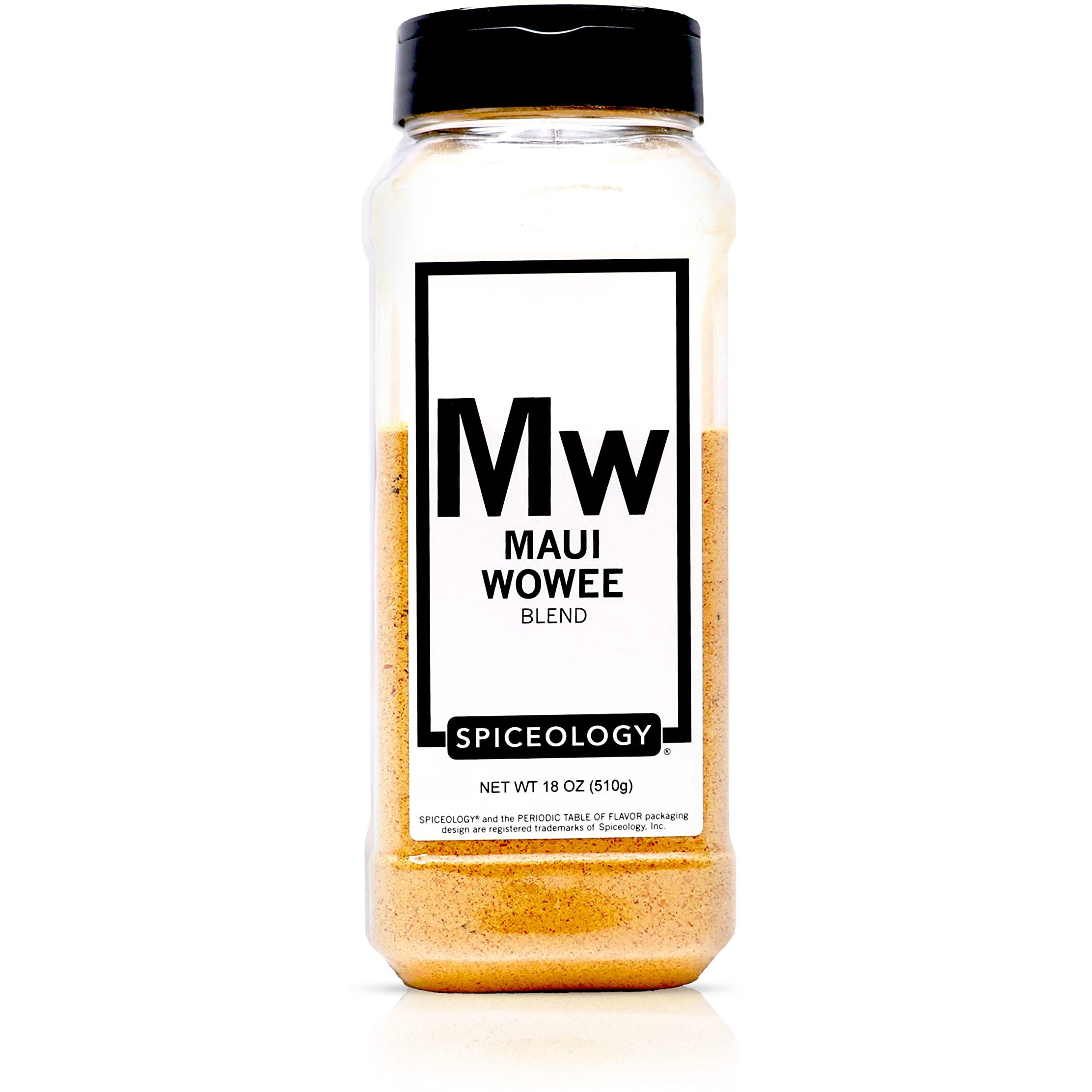 Spiceology - Maui Wowee - Hawaiian Teriyaki Seasoning - Hawaiian Bbq Rub Spices And Seasonings - Add Flavor To Chicken, Ramen, Salmon, Pork, Tofu, Shrimp, Bacon, Steak - 18 Oz