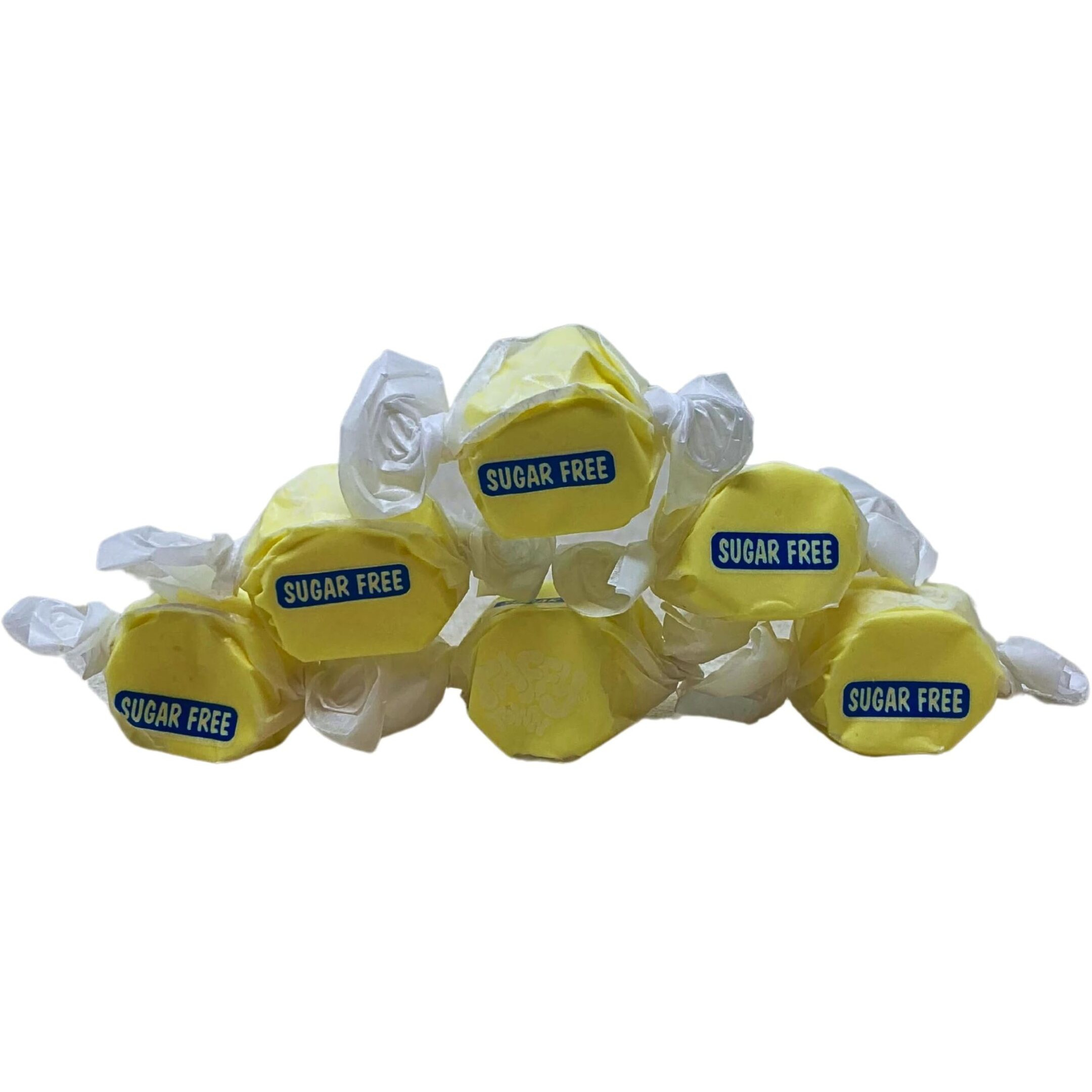 Sugar Free Banana Salt Water Taffy - 1Lb (16Oz) Bulk Bag Individually Wrapped Soft & Chewy Nut Free, Gluten Free,Diabetic & Keto Friendly Gourmet Candy For Taffy Lovers