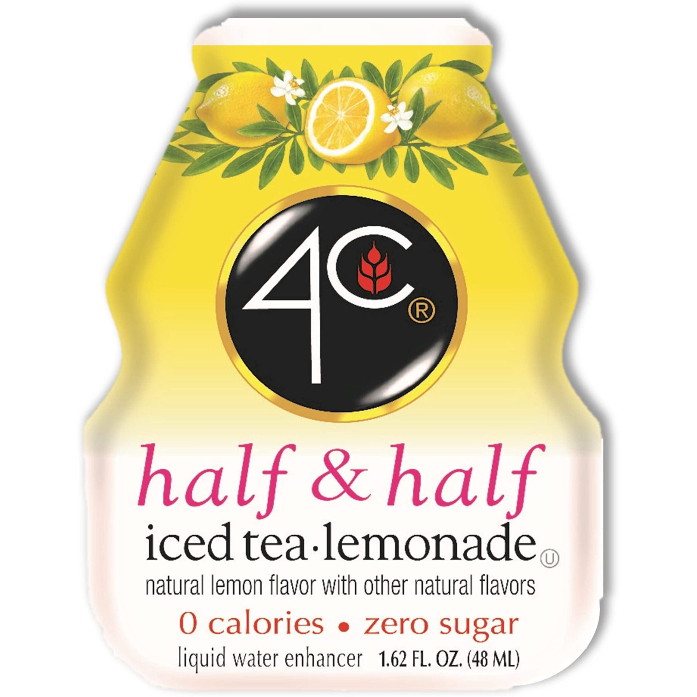 4C Sugar Free A Liquid Water Enhancer 12 Pack, Premium Natural Flavors, 0 Calories (Half & Half, 1.62 Ounce (Pack Of 12))