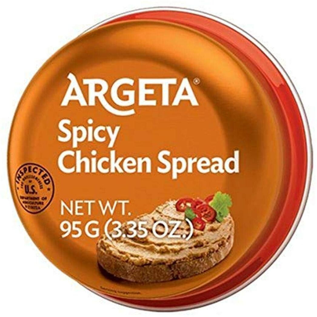 Argeta Pate Spread, Spicy Chicken, 95 Gram (Pack Of 48)