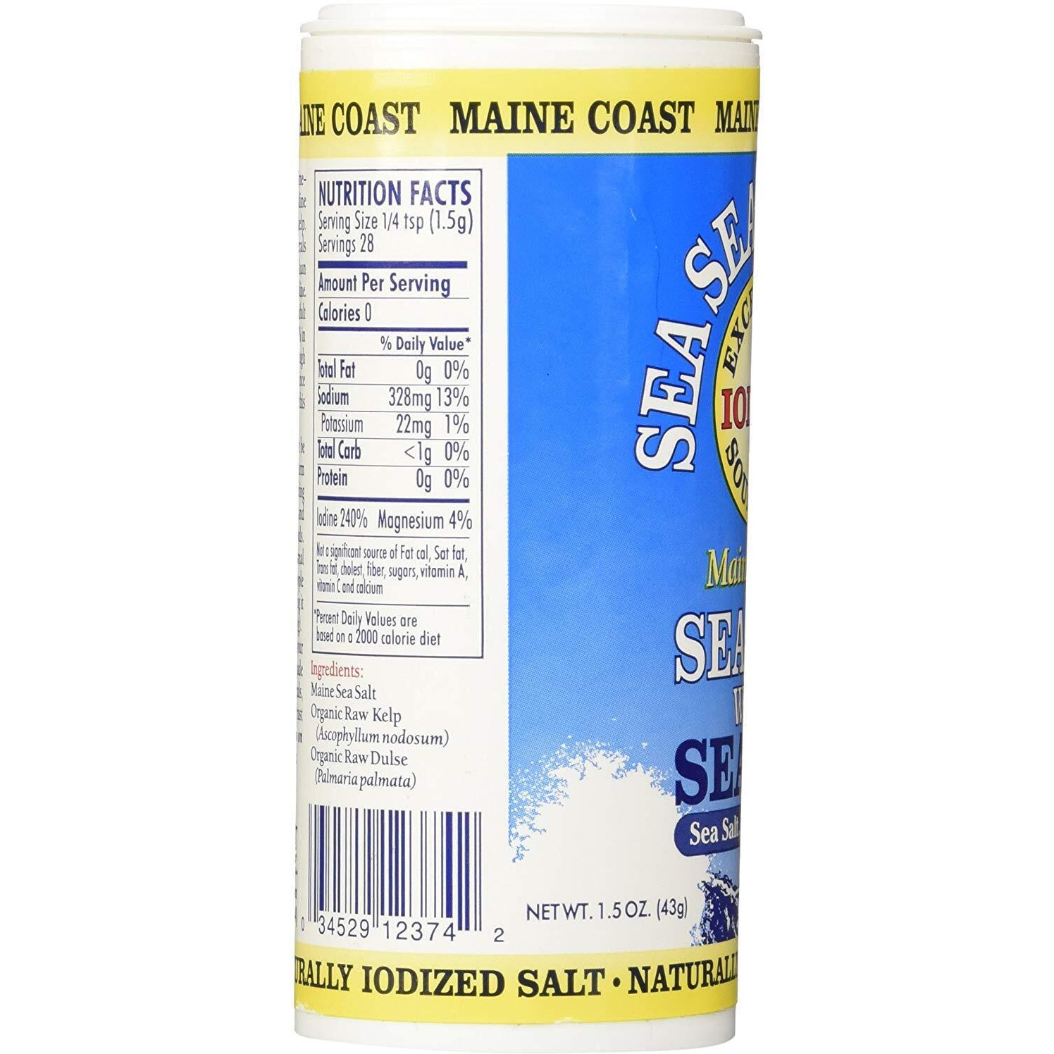 Maine Coast, Sea Vegetables Seasonings, Sea Salt With Sea Vegetables, 1.50-Ounce (3 Pack)