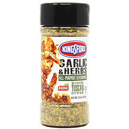 Kingsford Badia Garlic & Herbs All-Purpose Seasoning 2.5 Oz (Pack Of 12)