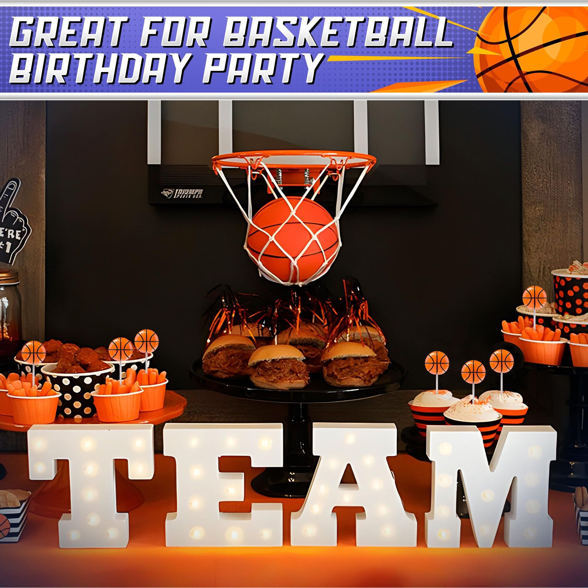 Basketball Lollipops 12Pk- Basketball Candy For Basketball Party Favors & Basketball Party Supplies - Basketball Snacks & Candy Basketball Suckers For Basketball Party Decorations