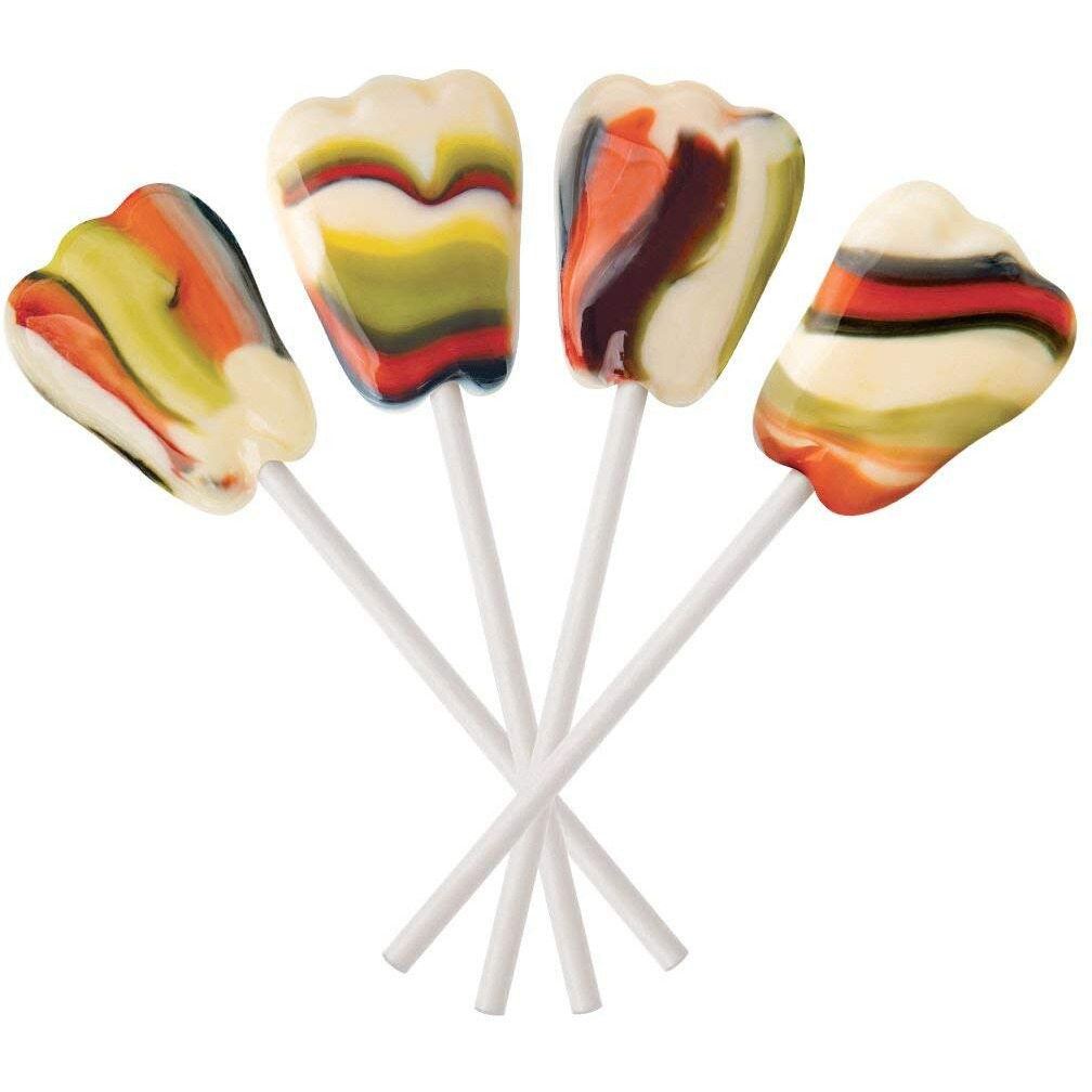 Dr. Johns Sugar Free Candy, Healthy Lollipops With Zero Sugar, Low Calorie Snacks, Keto Friendly Hard Candy Sweets, Berry Swirl Tooth, 60 Count, 1 Lb