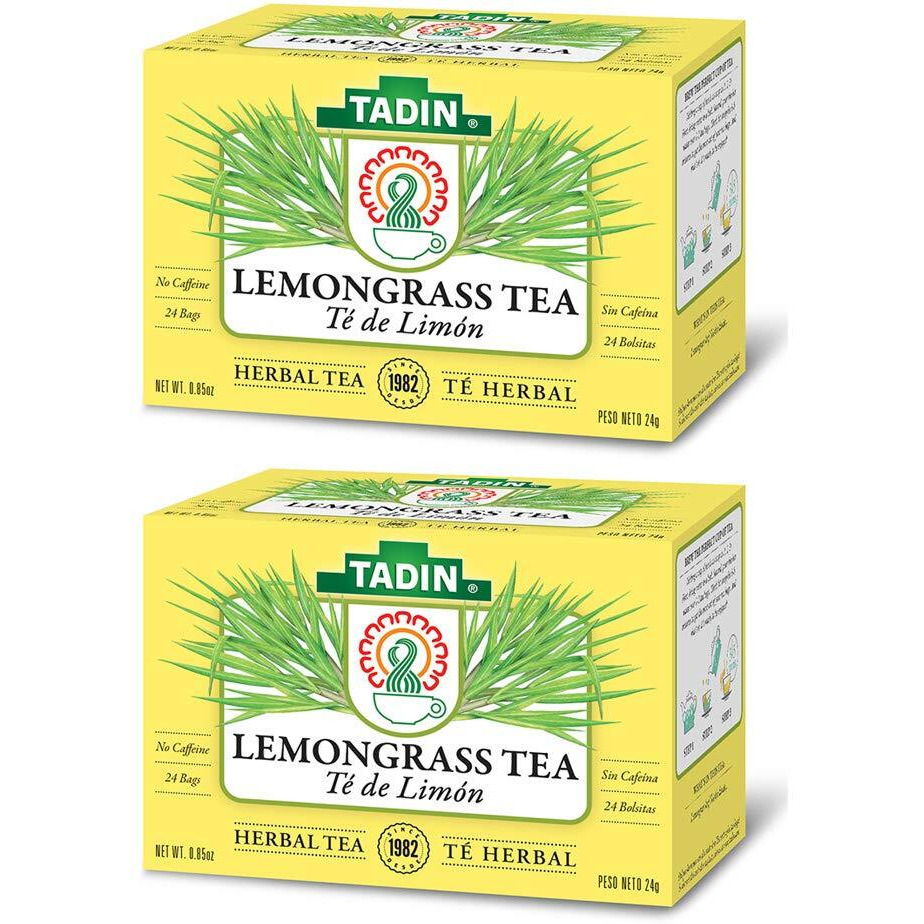 Lemongrass Lemon Tadin Tea - Te De Limon - Premium Tea For Nerves - Pack Of 2