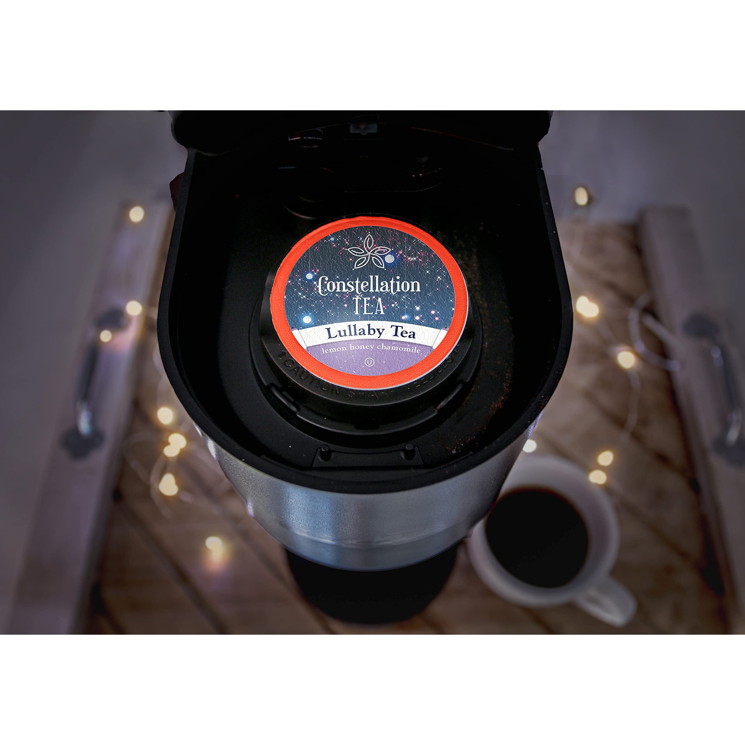 Constellation Tea Lemon Honey Chamomile Lullaby Tea Pods Compatible With K Cup Brewers Including 2.0, 40 Count