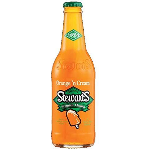 Stewarts Original Orange N' Cream Soda 12 Oz Glass Bottle (Pack Of 6, Total Of 72 Oz)