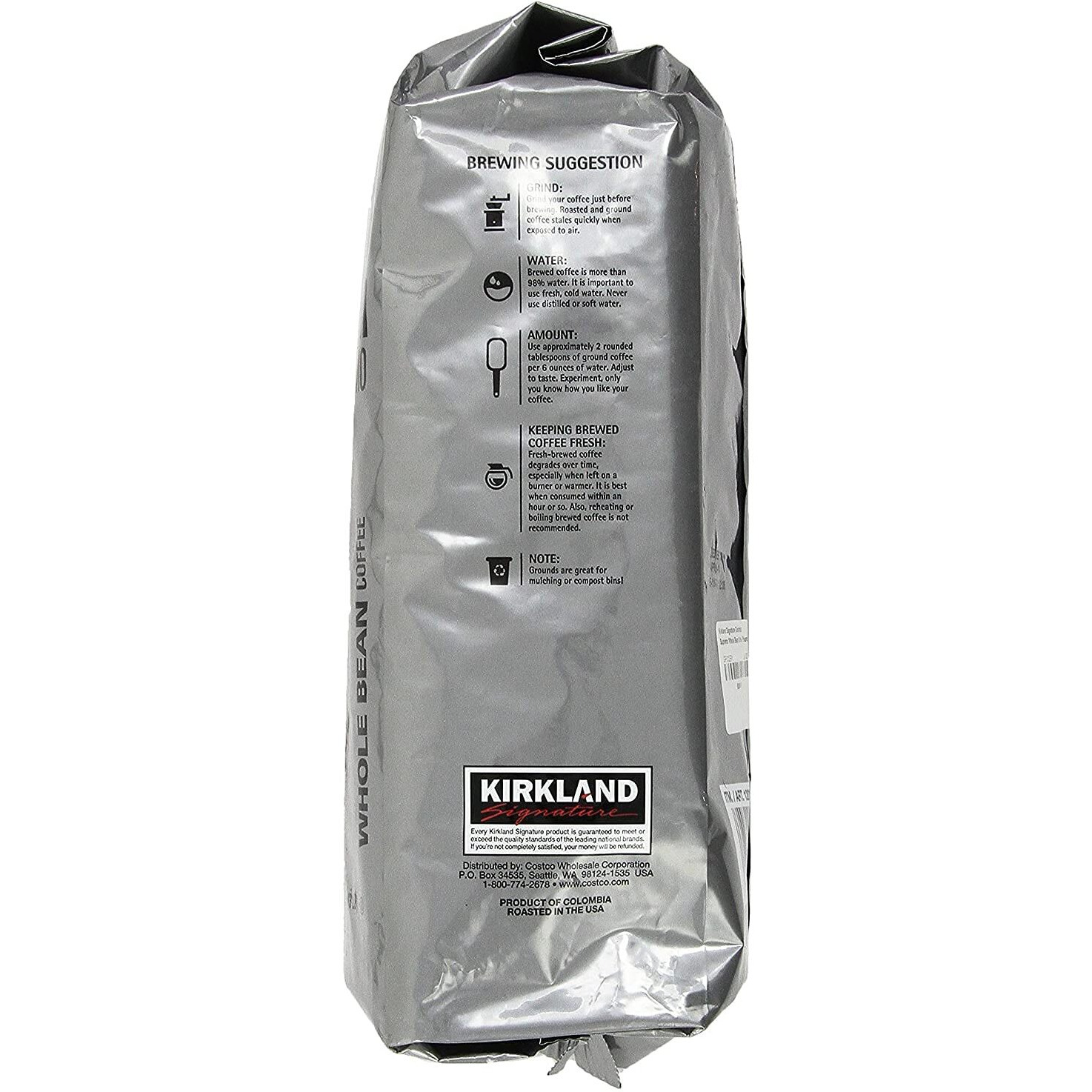 Kirkland Signature 100% Colombian Supremo Coffee, 48 Oz