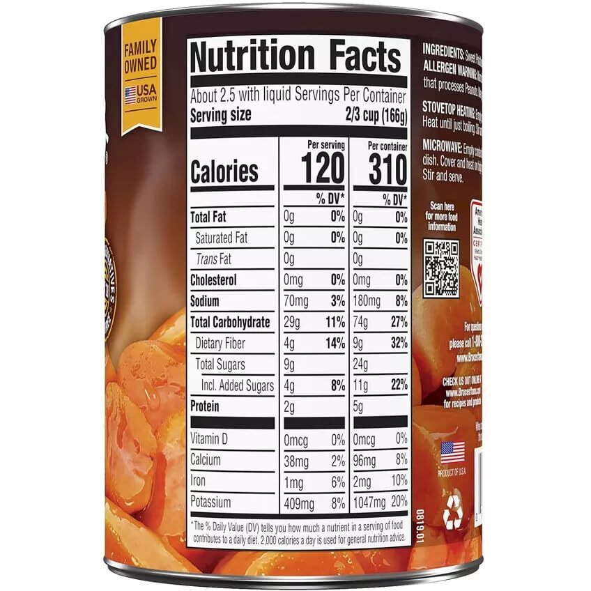 Bruce's Yams Sweet Potatoes In Syrup 15Oz Cans (4 Pack)