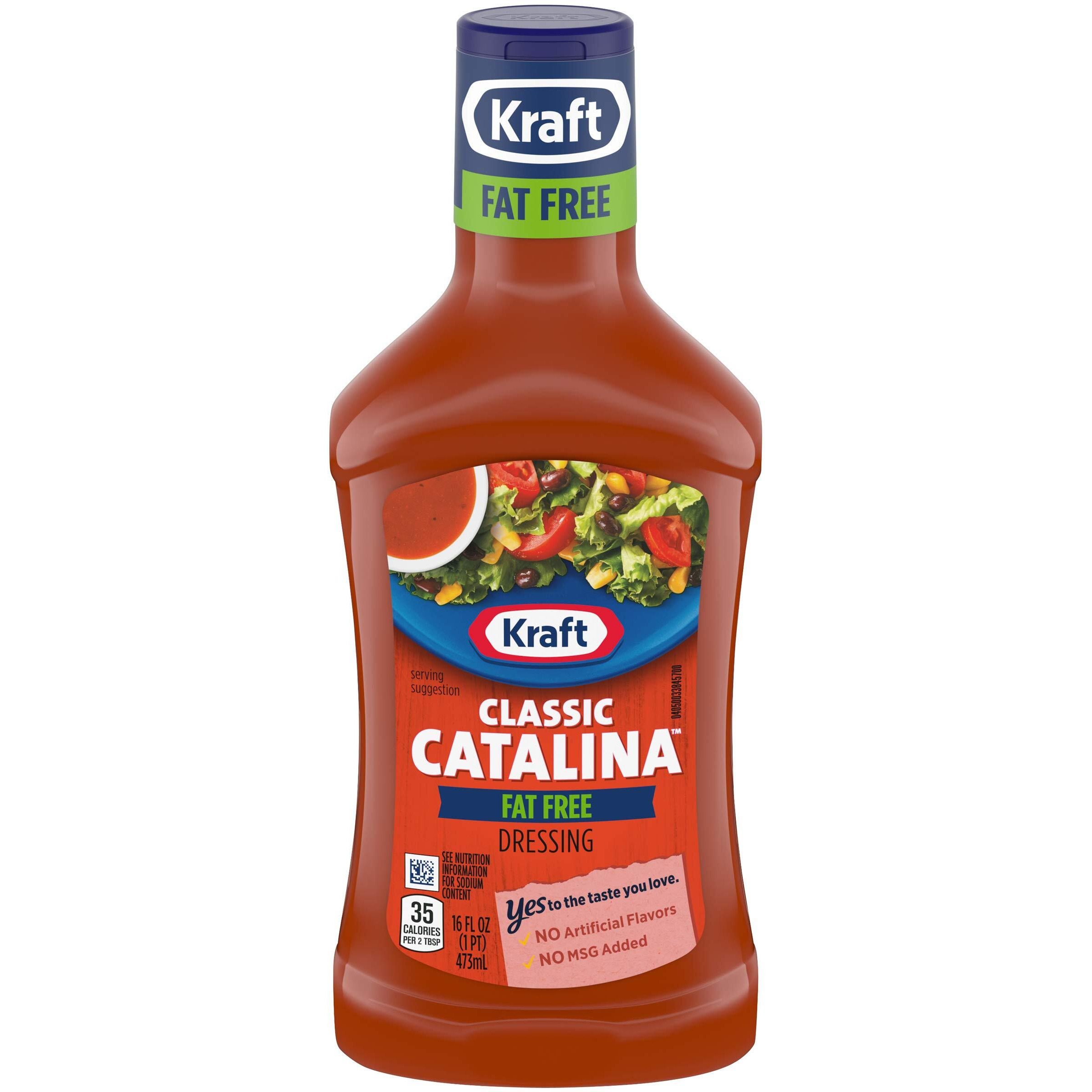 Kraft Classic Catalina Fat Free Salad Dressing (6 Ct Pack, 16 Fl Oz Bottles)
