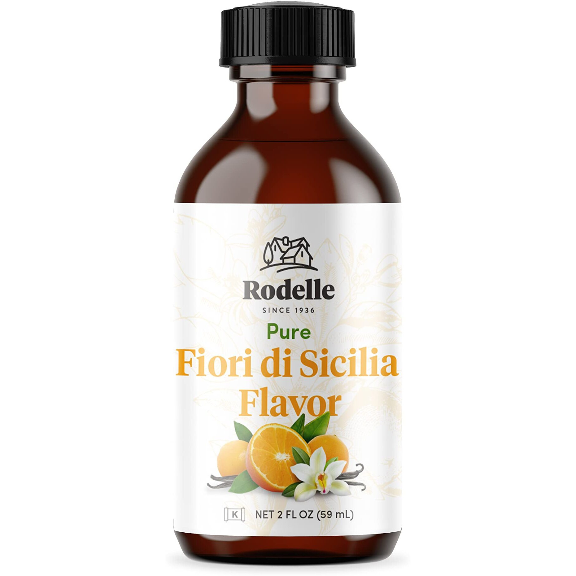 Rodelle Pure Fiori Di Sicilia Citrus Flavor, 2 Fl Oz (Pack Of 1)