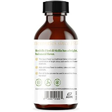 Rodelle Pure Fiori Di Sicilia Citrus Flavor, 2 Fl Oz (Pack Of 1)