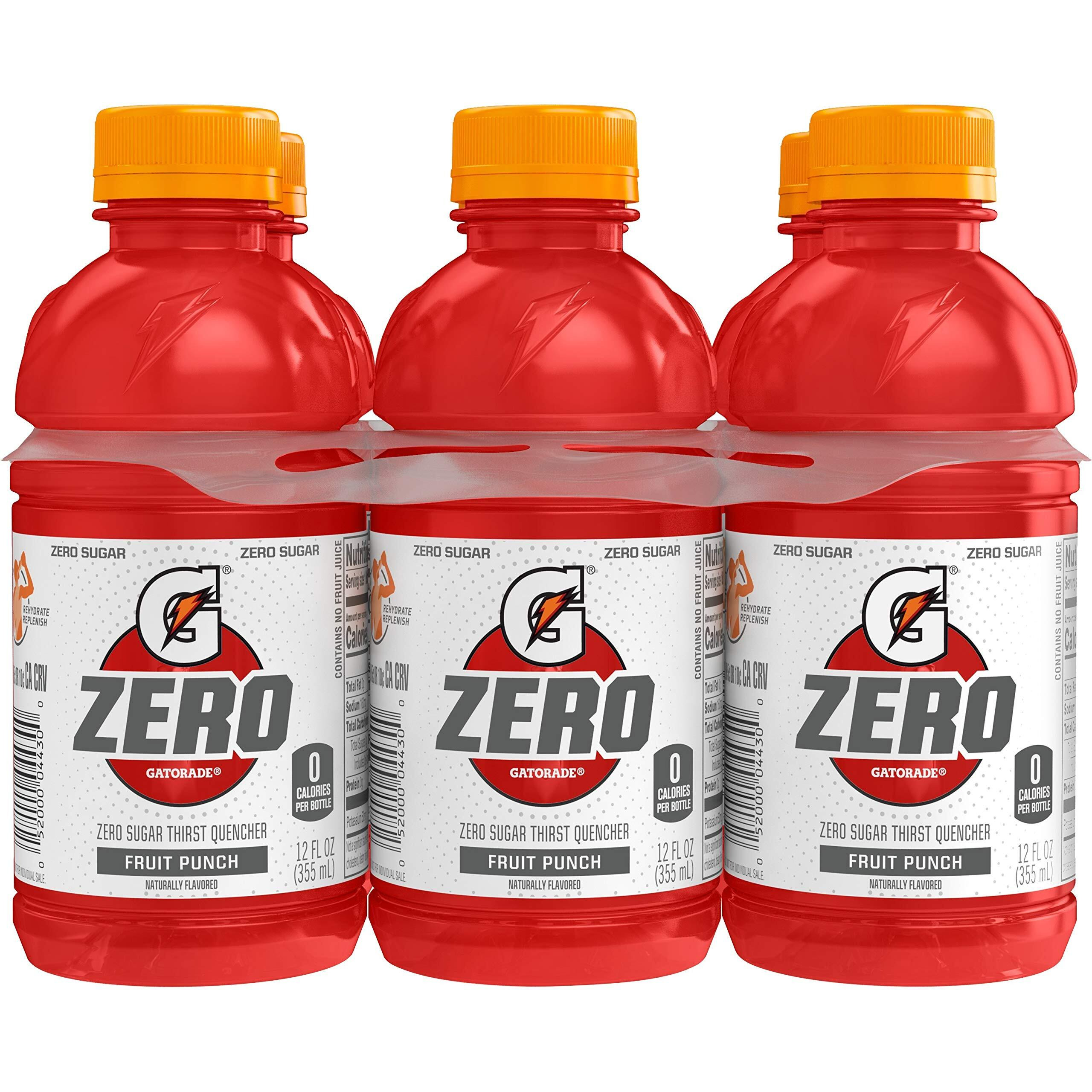 Gatorade Fruit Punch Thirst Quencher, 12 Fl Oz Bottles, 6 Pack