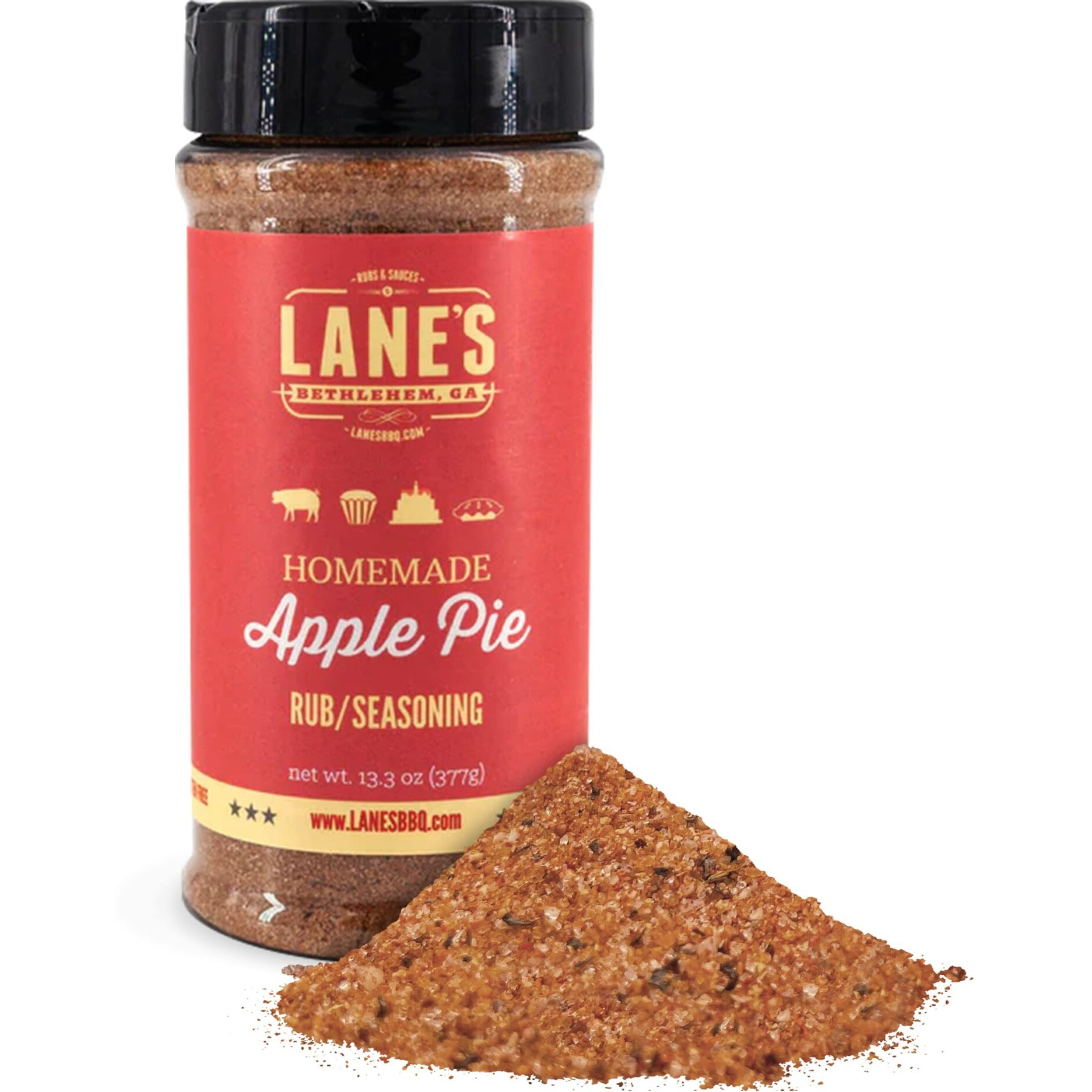 Lane's Desserts Apple Pie Seasoning, All-Natural Homemade Savory Apple Spice Seasoning For Apple Pie, Cookies, Ice Cream, Popcorn & More, No Msg, No Preservatives, Gluten-Free, Made In Usa, 13.3 Oz