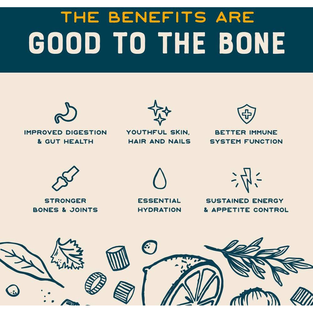 Organic Chicken Bone Broth By Bare Bones - Organic, Chicken Bone Broth, Protein-Rich, 1 Pound (Pack Of 6)