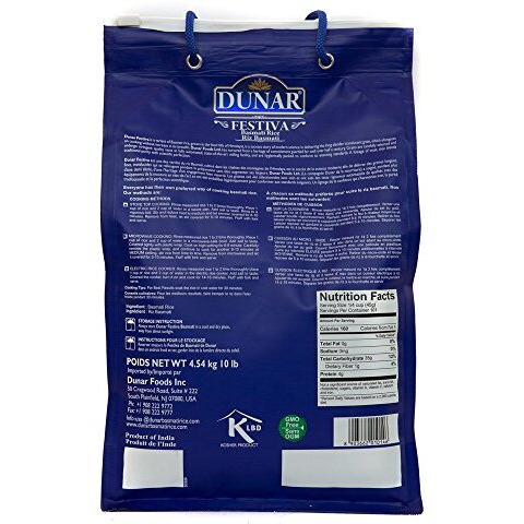 Dunar - Festiva Pusa Basmati Rice, 10 Lb