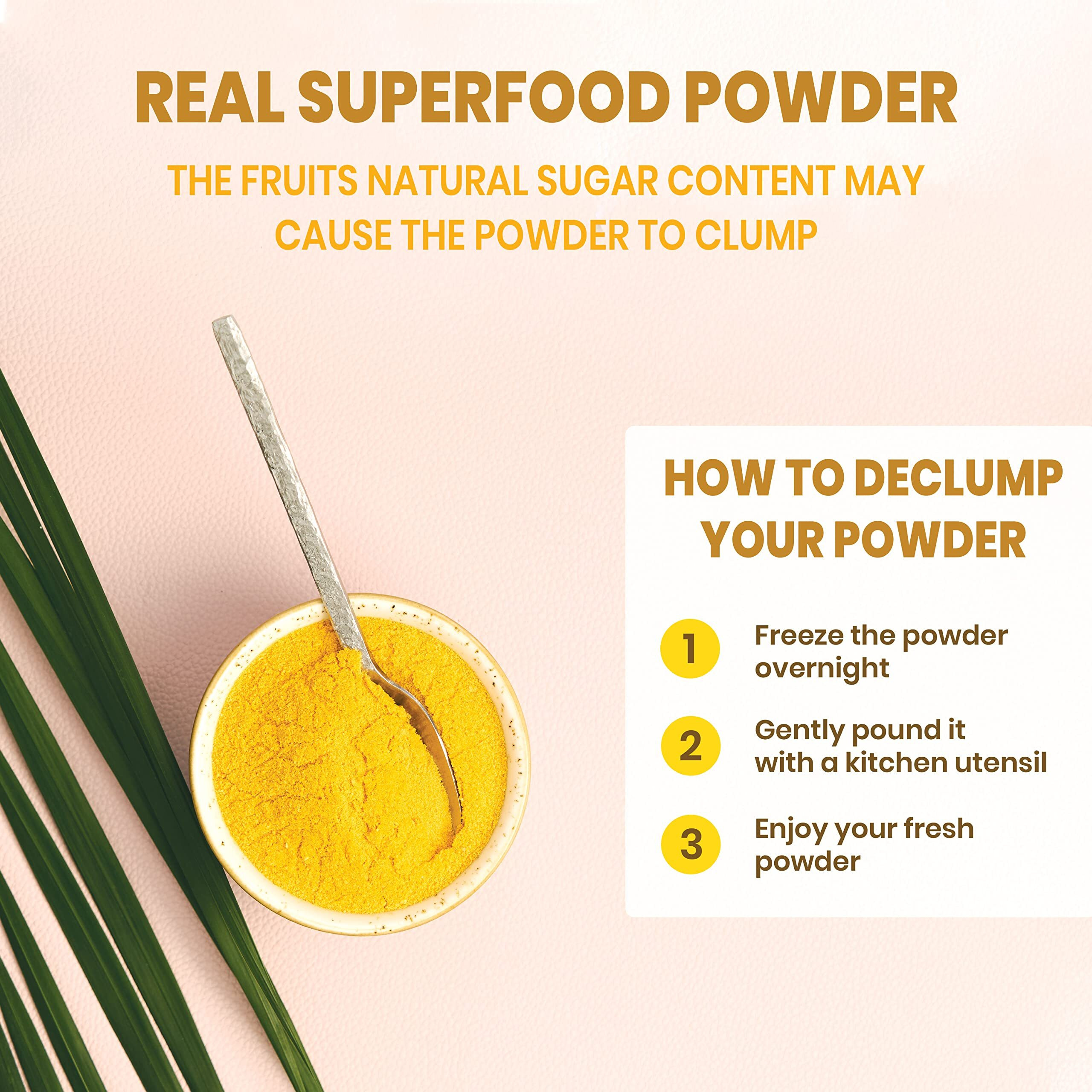 Jungle Powders Passion Fruit Powder 3.5 Ounce, Freeze Dried Passion Fruit Puree Powder For Baking Smoothies Lilikoi Granadilla Additive Free Passionfruit Pur  E Extract Passion Fruit Juice Supplement