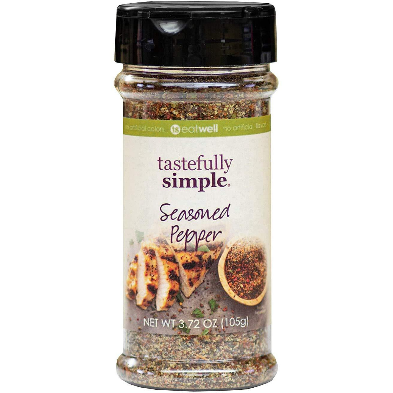 Tastefully Simple Seasoned Pepper, 3.72 Ounce