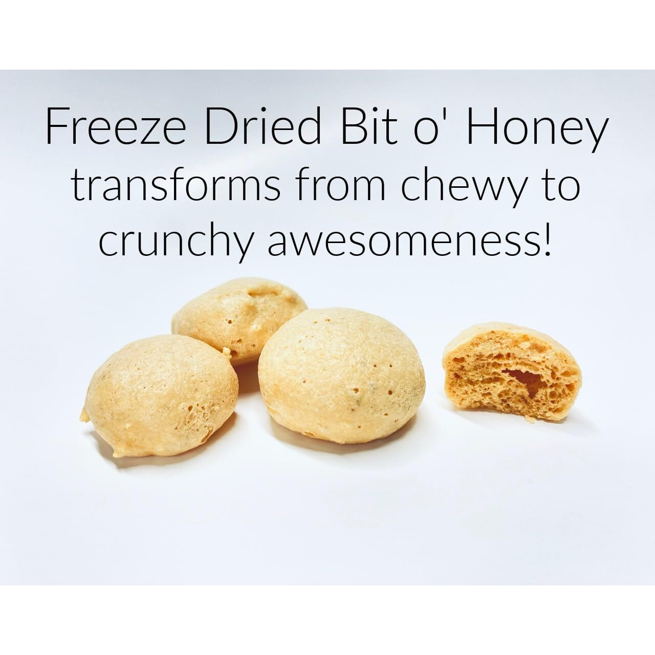 Freeze Dried Candy Bit O ' Honey (4 Oz Bag) - Shipped In A Box