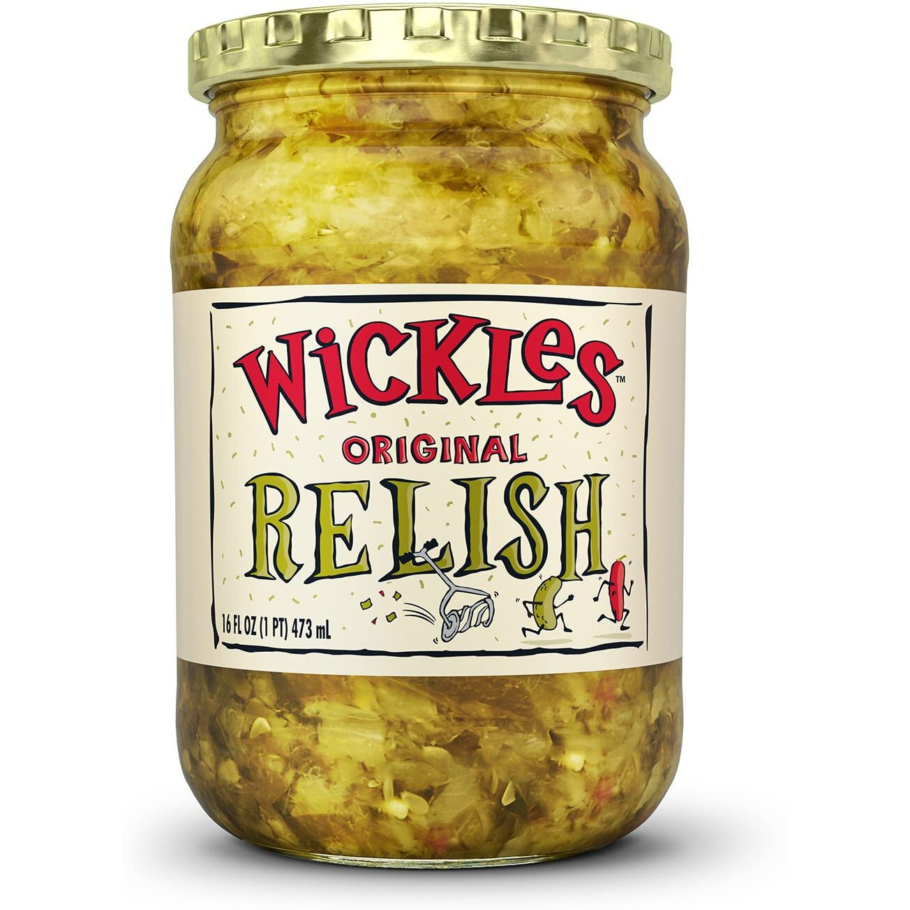 Wickles Pickles Original Relish (6 Pack) - Hot & Sweet Relish - Wickedly Delicious Sweet & Spicy Pickle Relish (16 Oz Each)