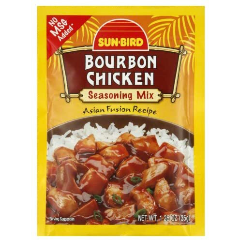 Sunbird Bourbon Chicken Seasoning Mix, 1.25 Ounce Packets (Pack Of 6)