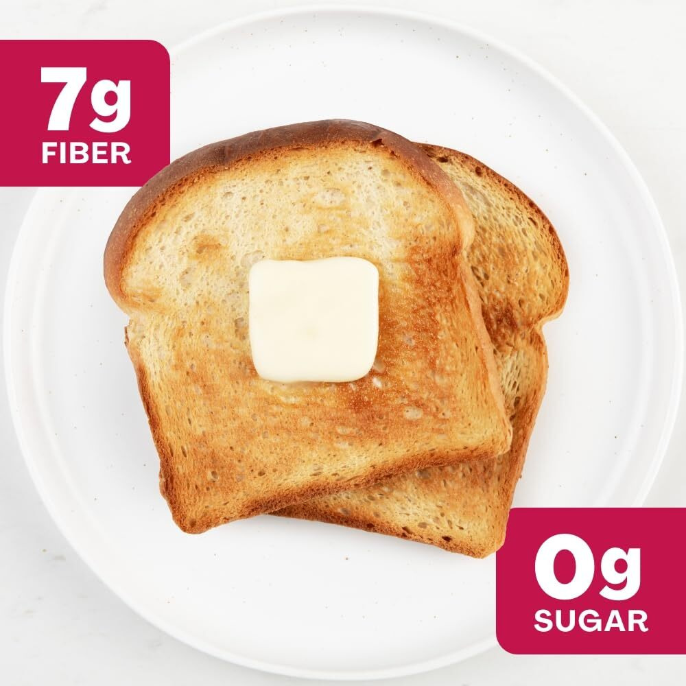 Sola Keto Sweet & Buttery White Bread - Delicious Non-Gmo, No Added Sugar, Low Calorie Bread Loaf With 1G Net Carbs (Pack Of 3)