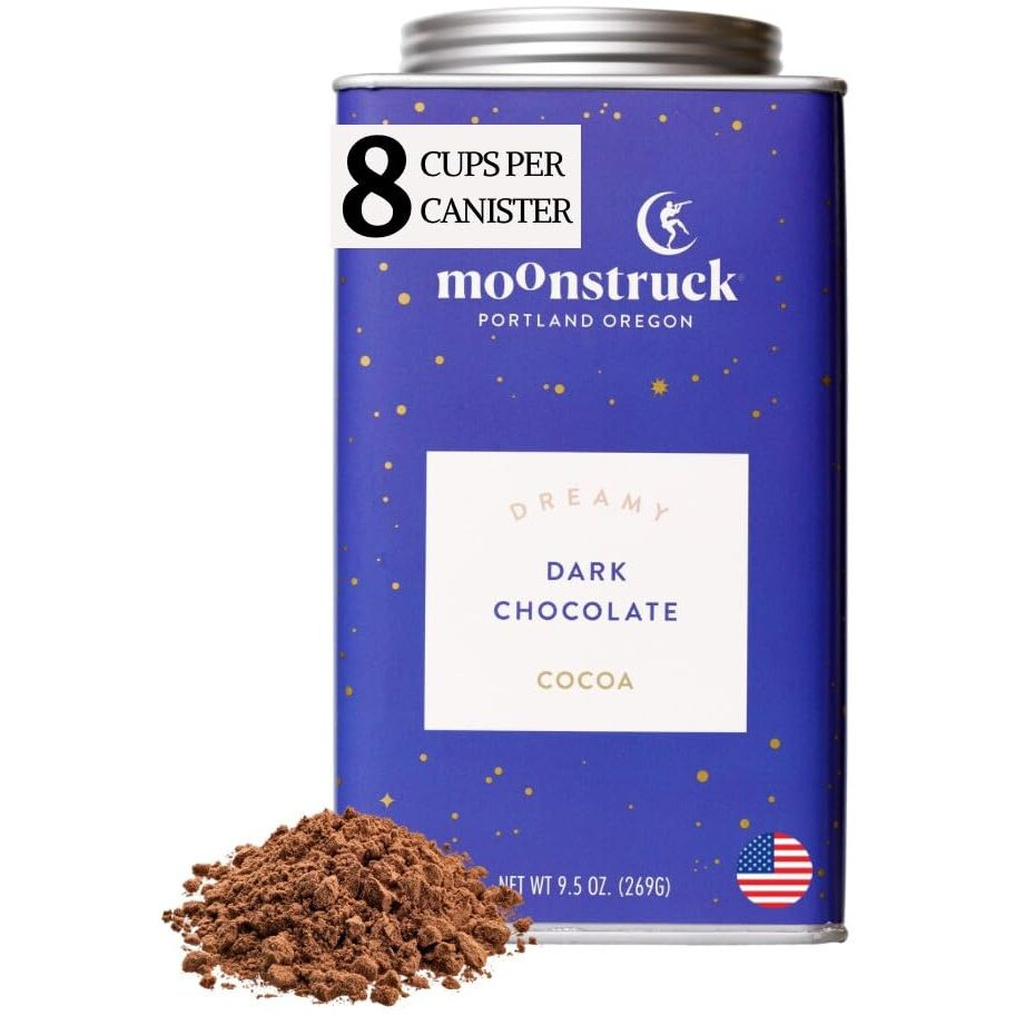 Moonstruck Chocolate Dreamy Dark Chocolate Hot Chocolate Mix, 9.5Oz (Pack Of 1)